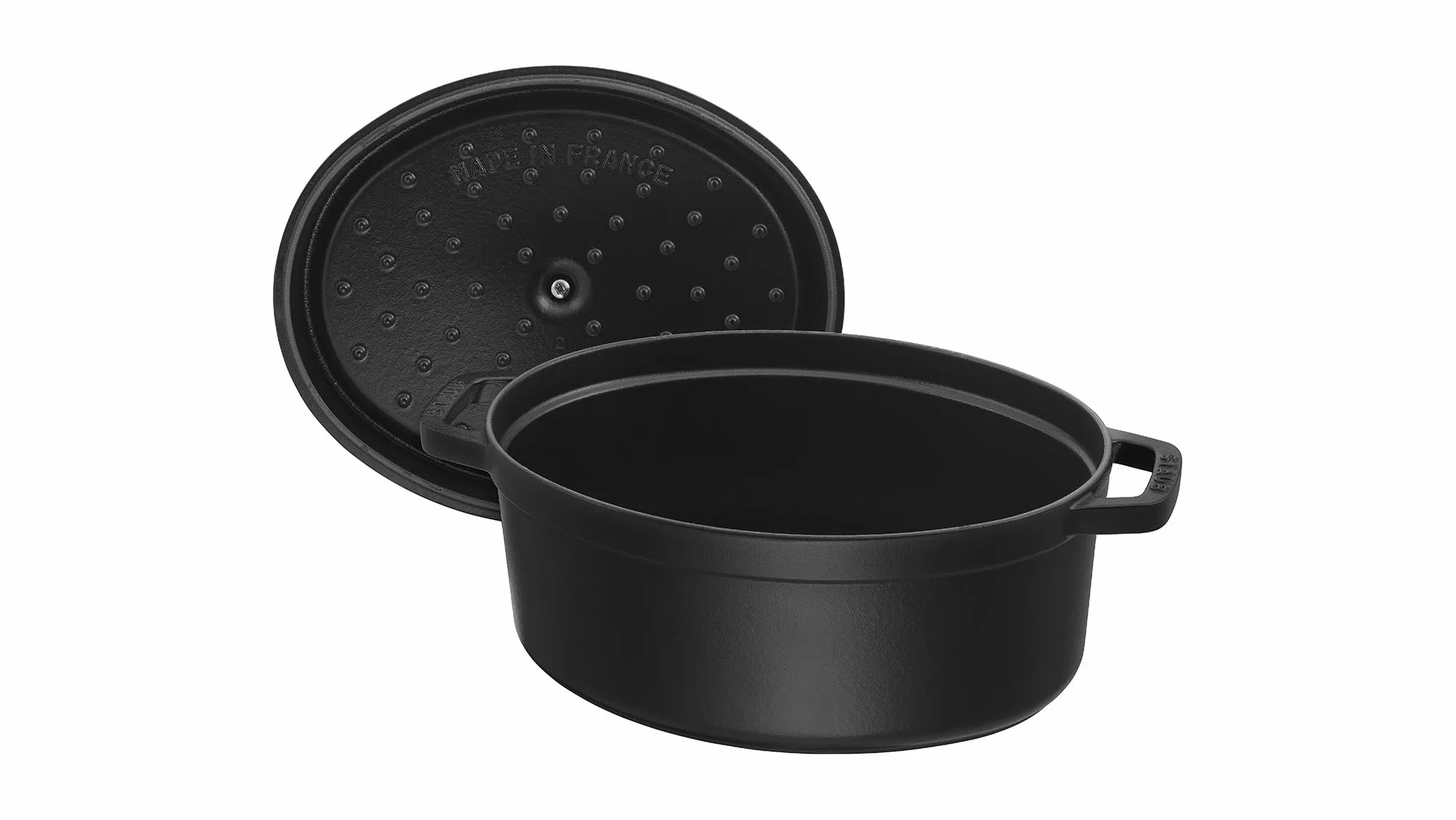 STAUB Gusseisen Bräter/Cocotte, Oval 37 cm, 8 L, Schwarz