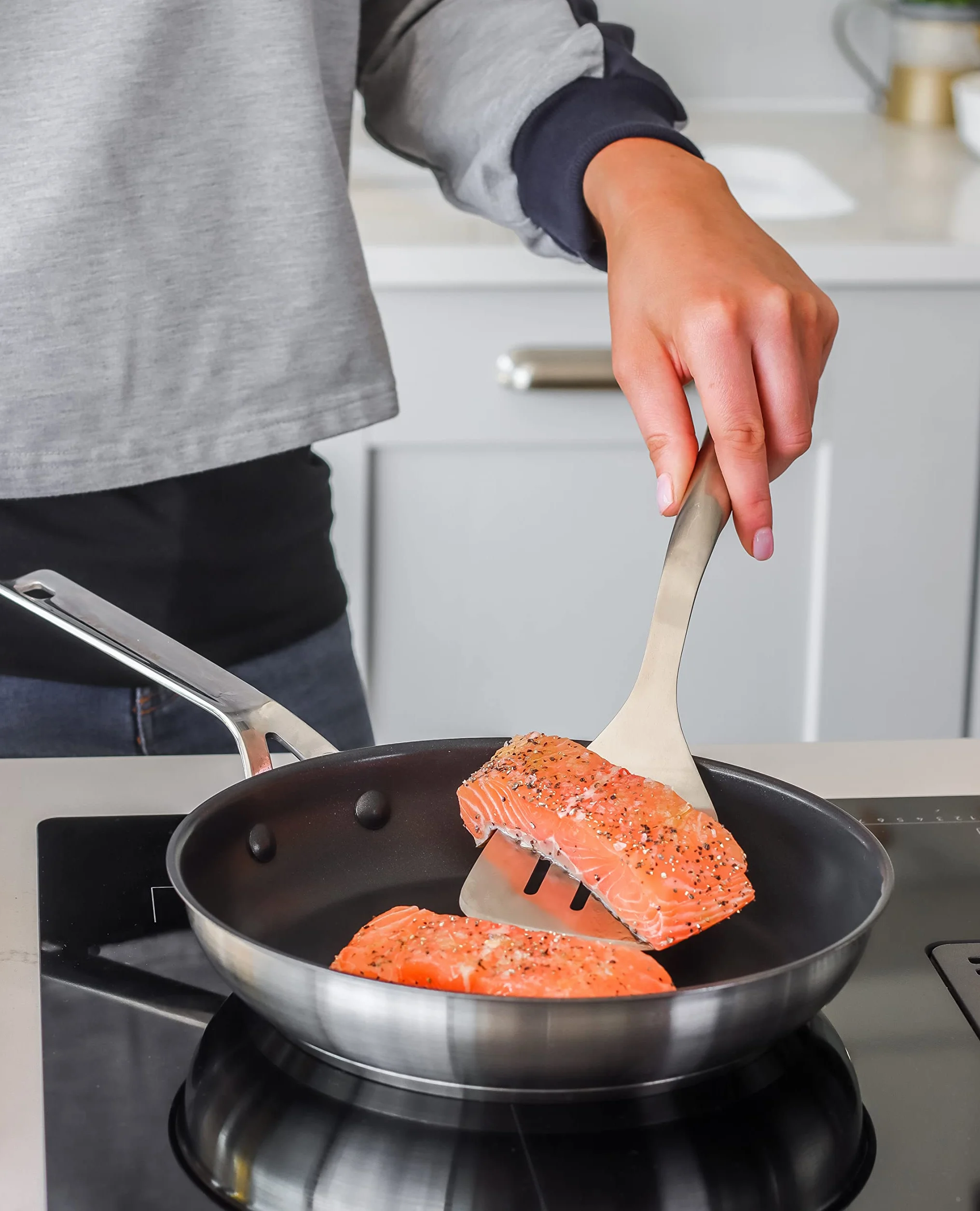 KitchenAid Premium Stainless Steel Fish Slice, Slotted Food Turner