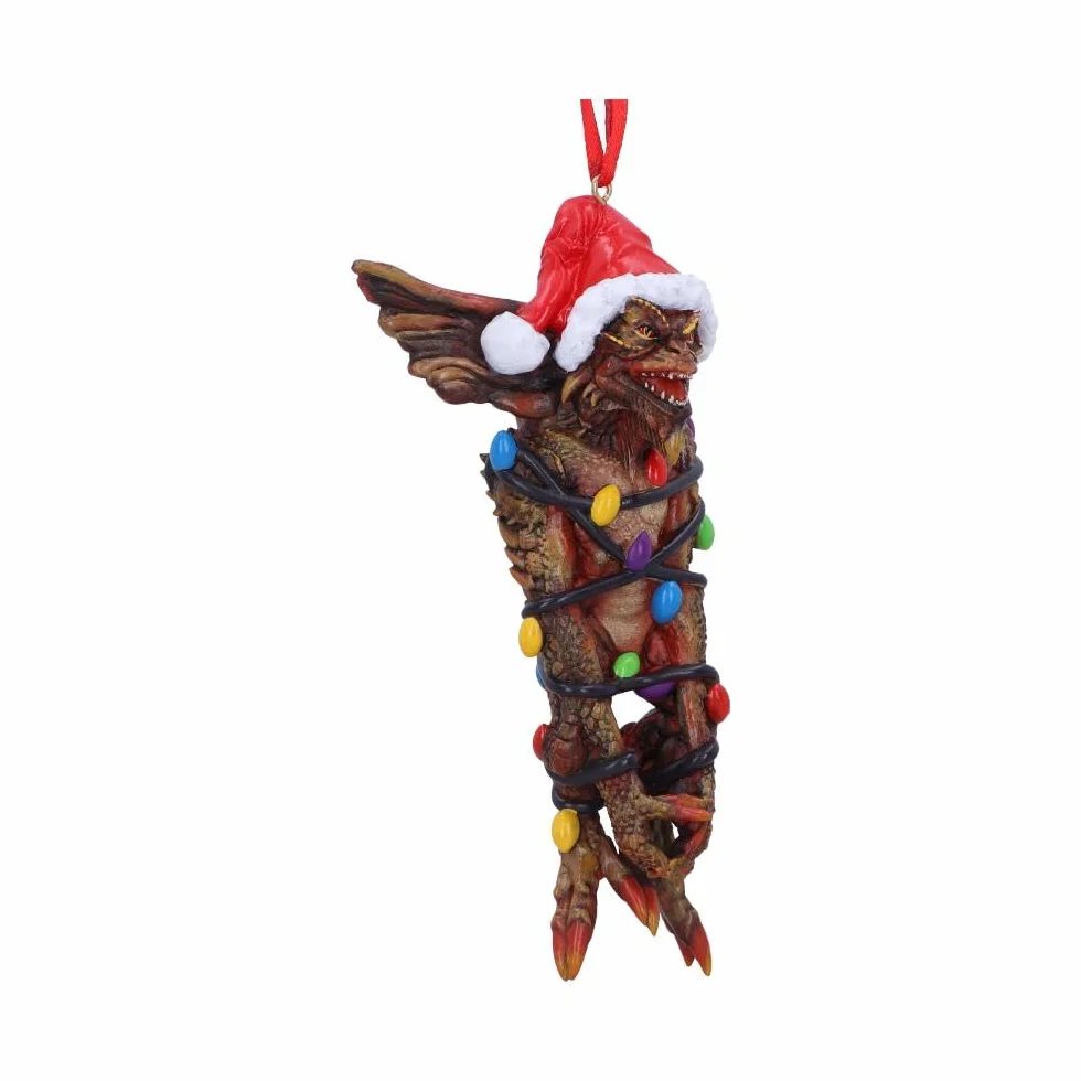 Nemesis Now Gremliny Mowhawk w łańcuchach świetlnych wiszący świąteczny dekoracyjny ornament, brązowy, Boże Narodzenie