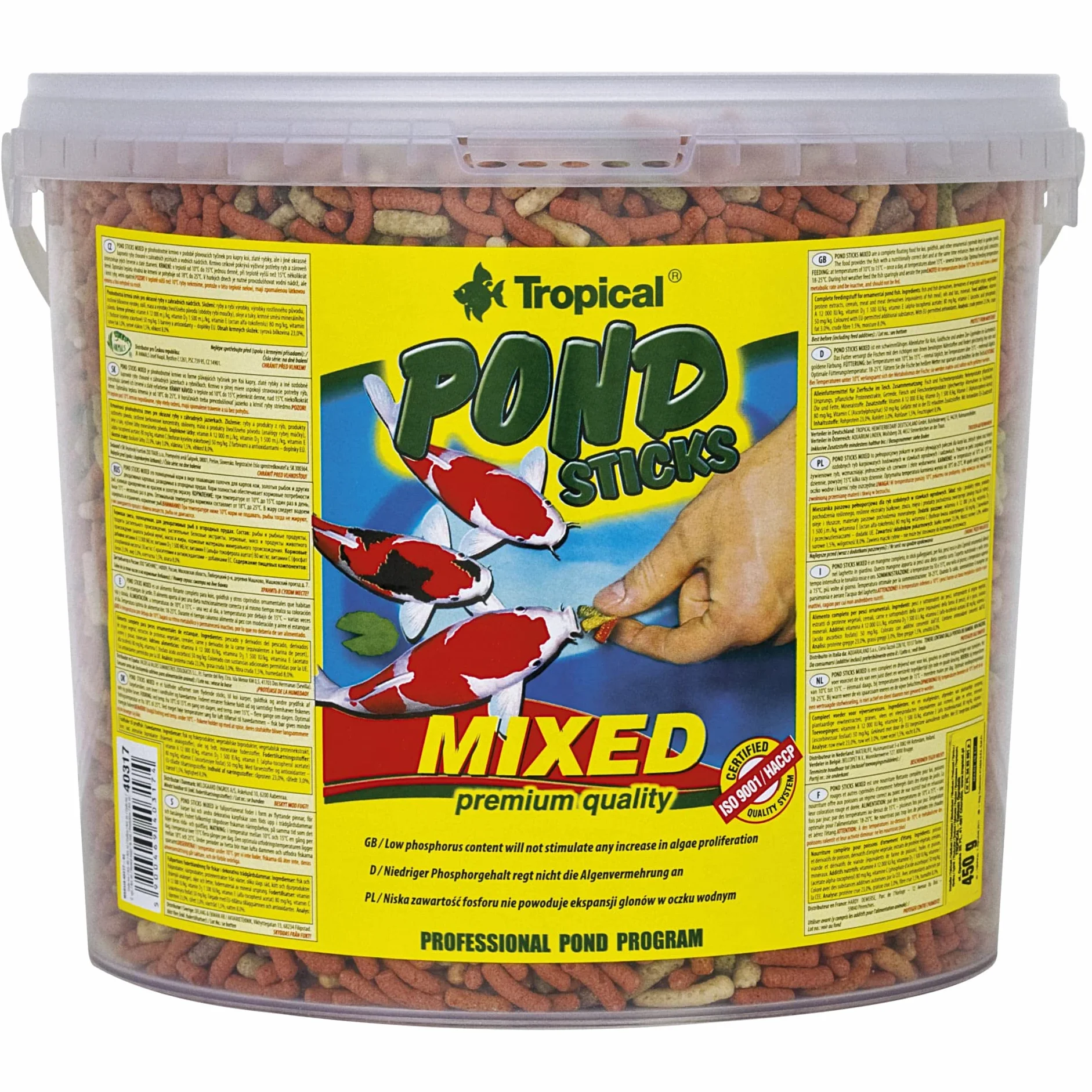 Tropical Wieloskładnikowy pokarm w formie pływających pałeczek POND STICKS MIXED 5L / 430g