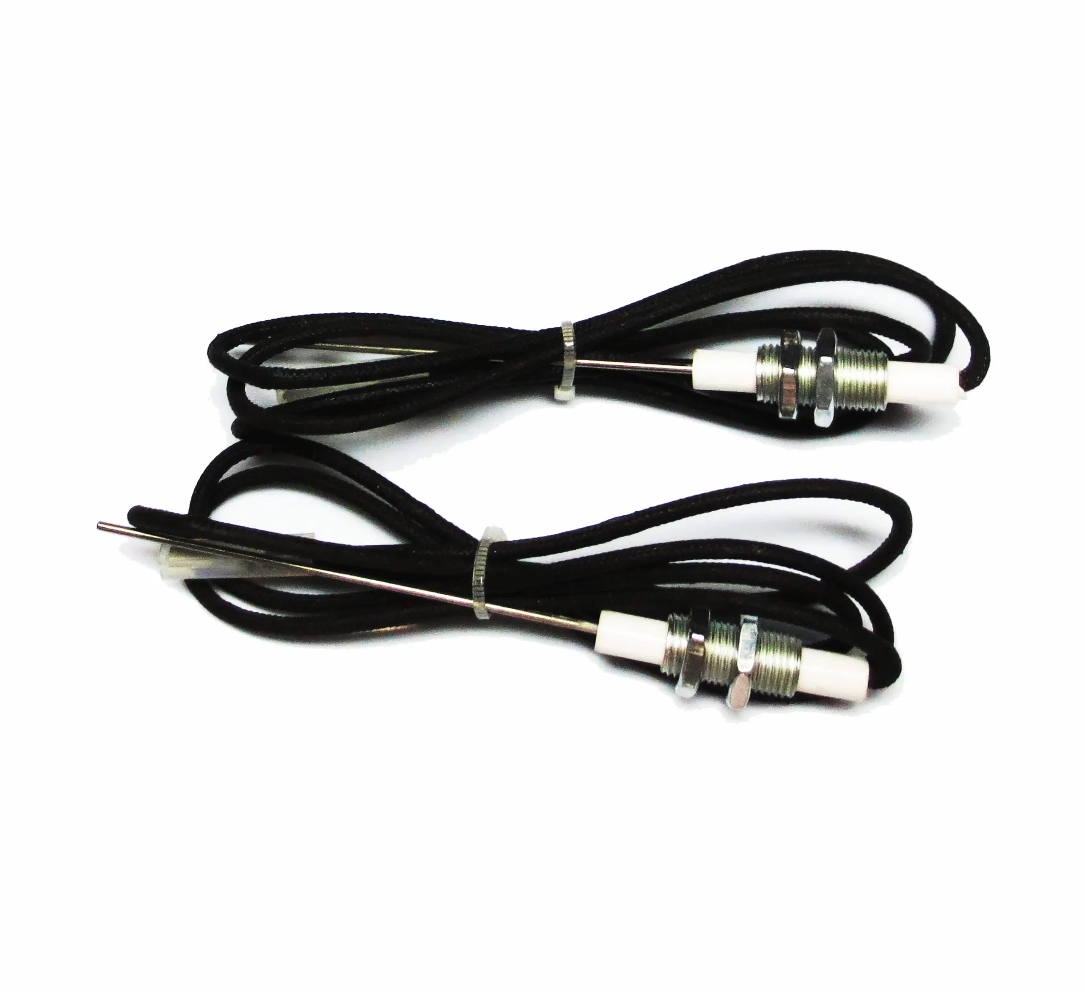 METER STAR 2 szt./partia M101 gwintowana 6,4 mm elektroda ceramiczna świeca z drutem 900 mm 2,8 x 0,5 płaski terminal, igły zapłonowe
