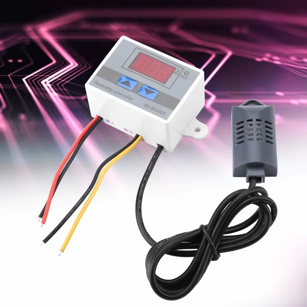 XH-W3005 Cyfrowy Regulator Wilgotności Higrometr z Czujnikiem 12V 24V 220V