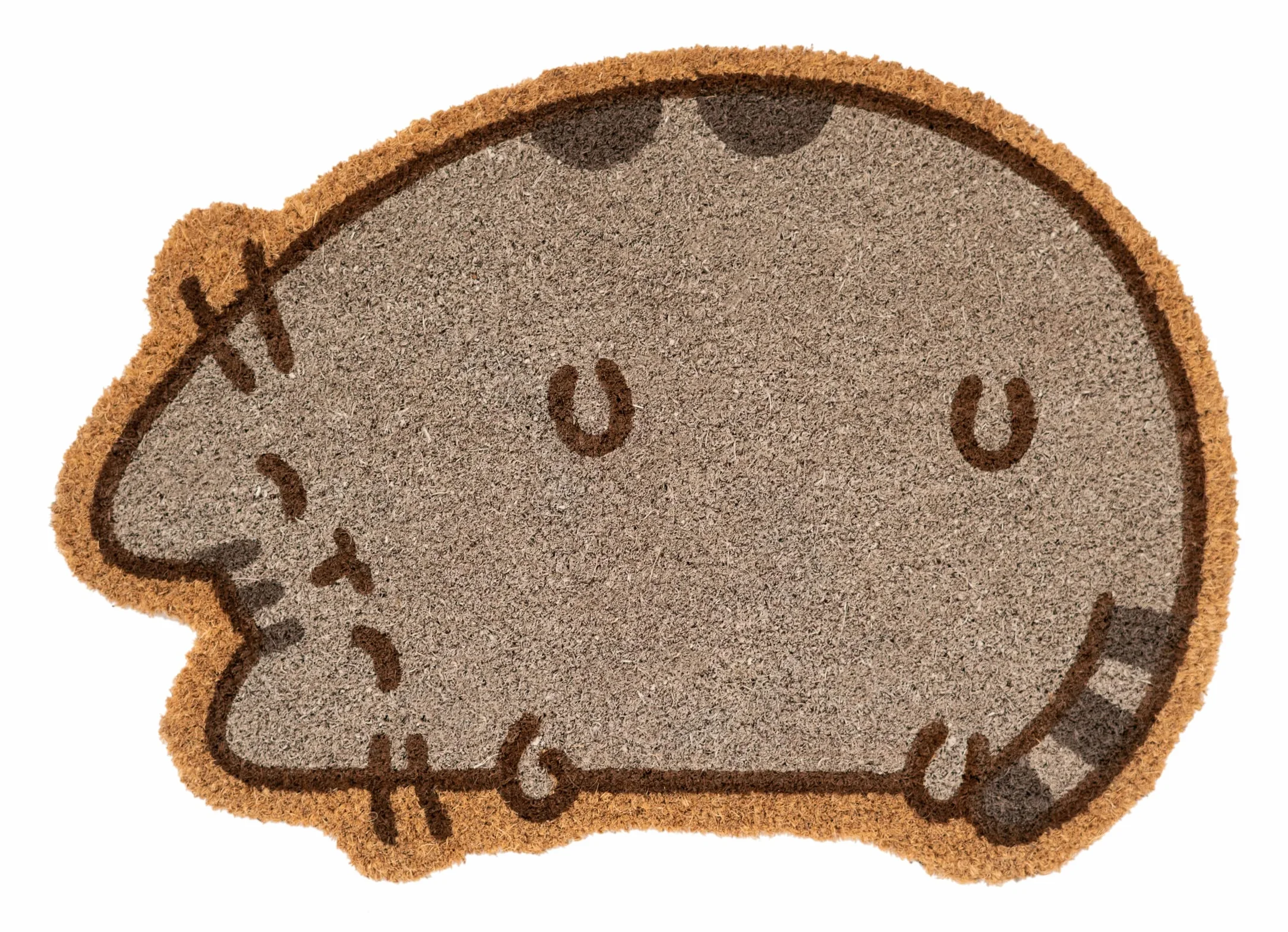 Grupo Erik Pusheen Wycieraczka w Kształcie | 43 x 60 cm | Włókno Kokosowe | 100% Ekologiczna | Do Użytku Wewnętrznego i Zewnętrznego | Prezenty Pusheen
