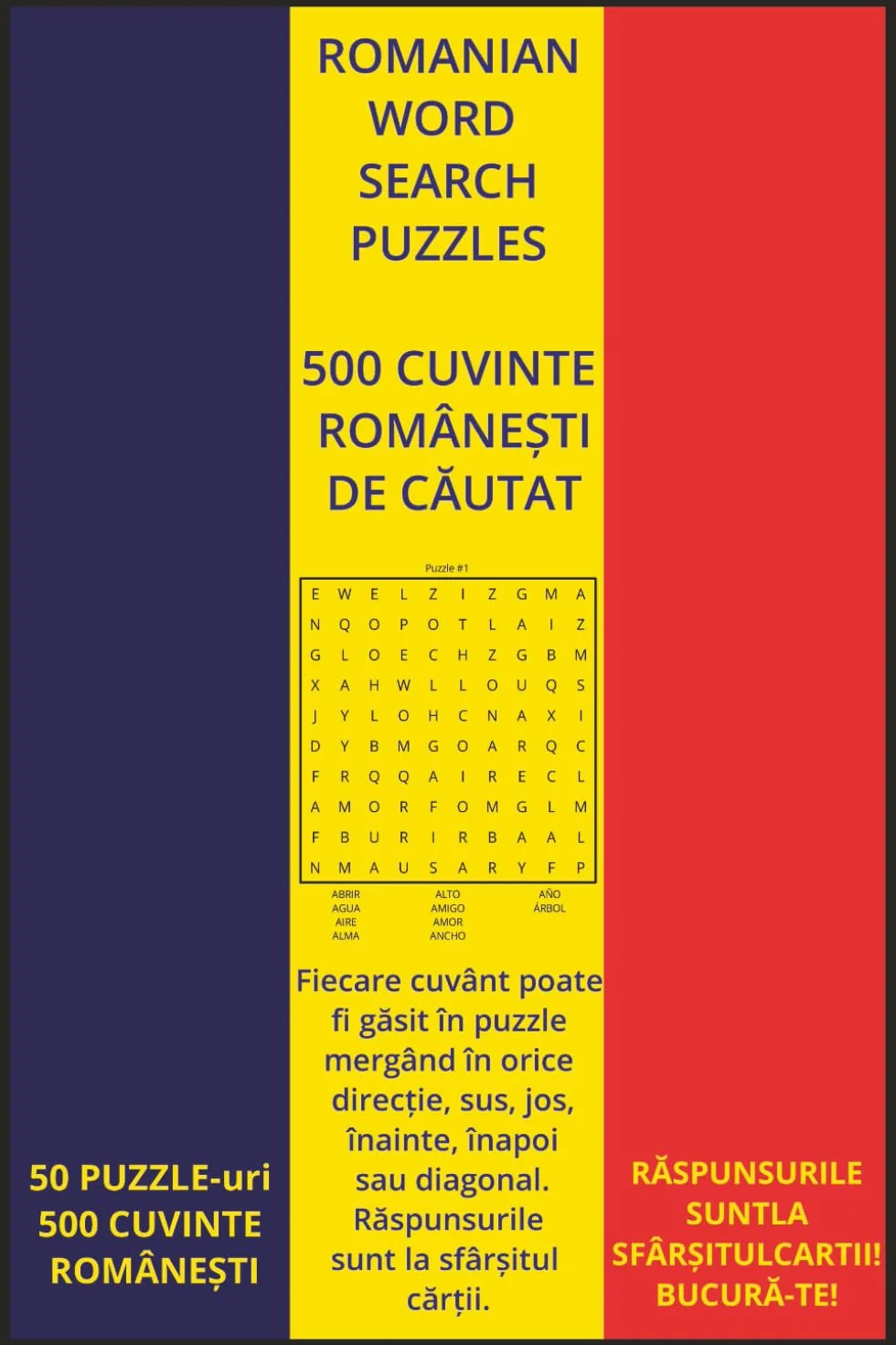 ROMANIAN WORD SEARCH PUZZLES: 500 CUVINTE ROMANESTI DE CAUTAT ~