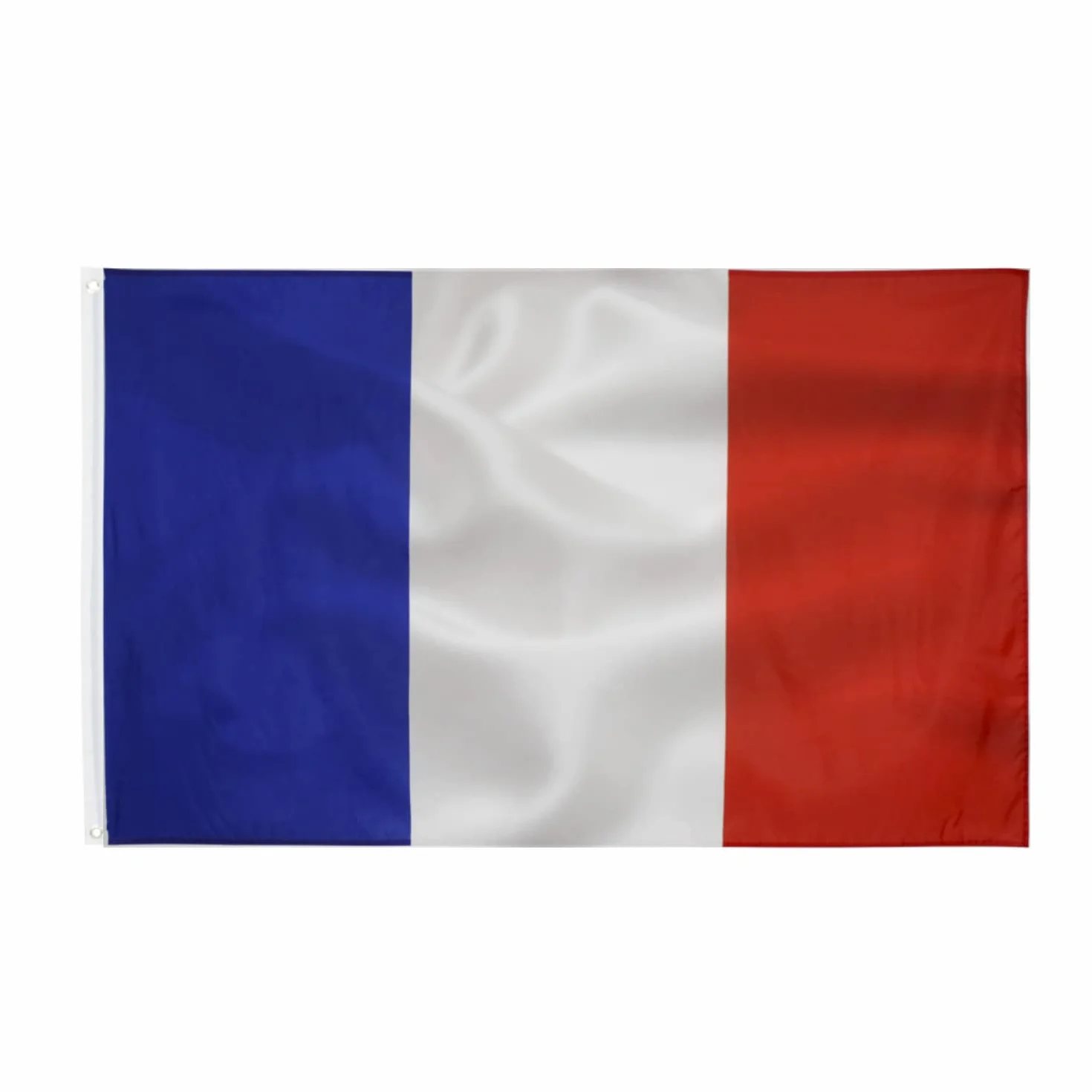 Flaga francuska 90x150cm-flaga francuska z oczkami mosiężnymi poliester Jasne kolory - Do użytku na zewnątrz i wewnątrz French flag Drapeau français