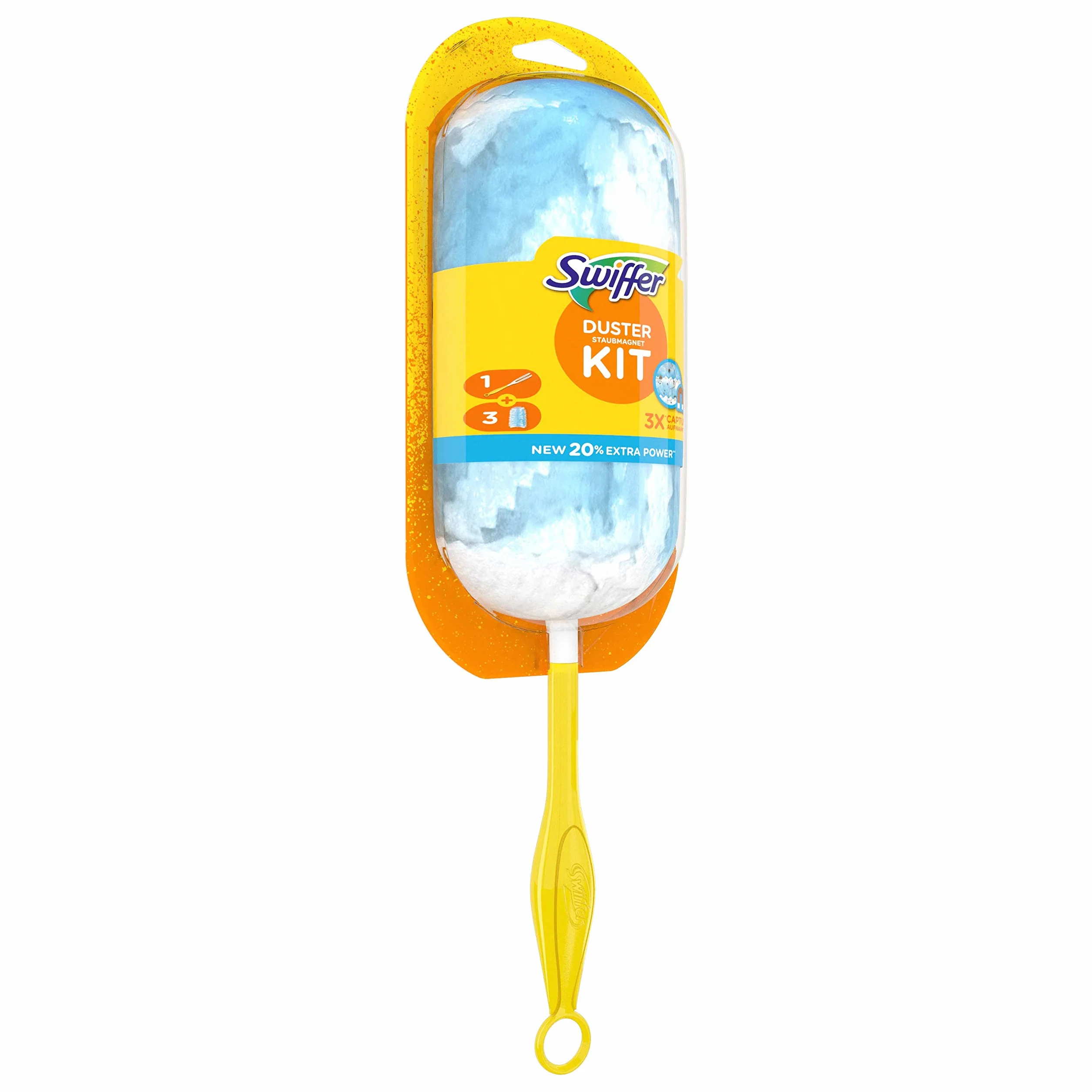 Swiffer Zestaw do kurzu (1 kij + 3 wkłady), zestaw 3 szt