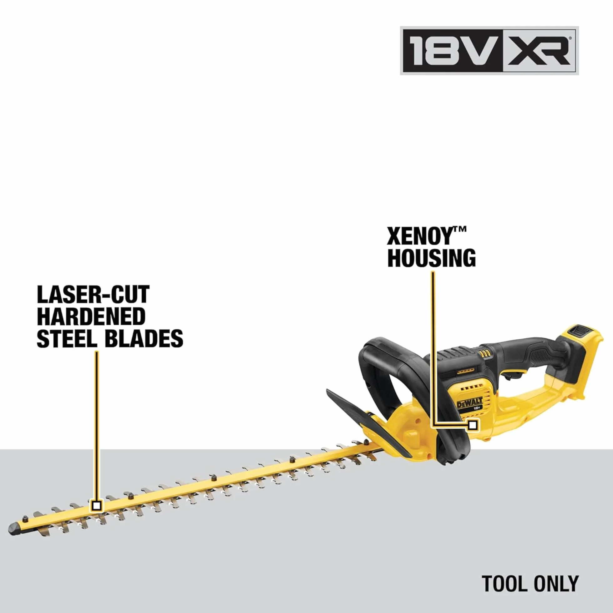 Dewalt DCM563PB-GB Nożyce do Żywopłotu, 18 V, Żółty/Czarny, 55 cm, 19 mm