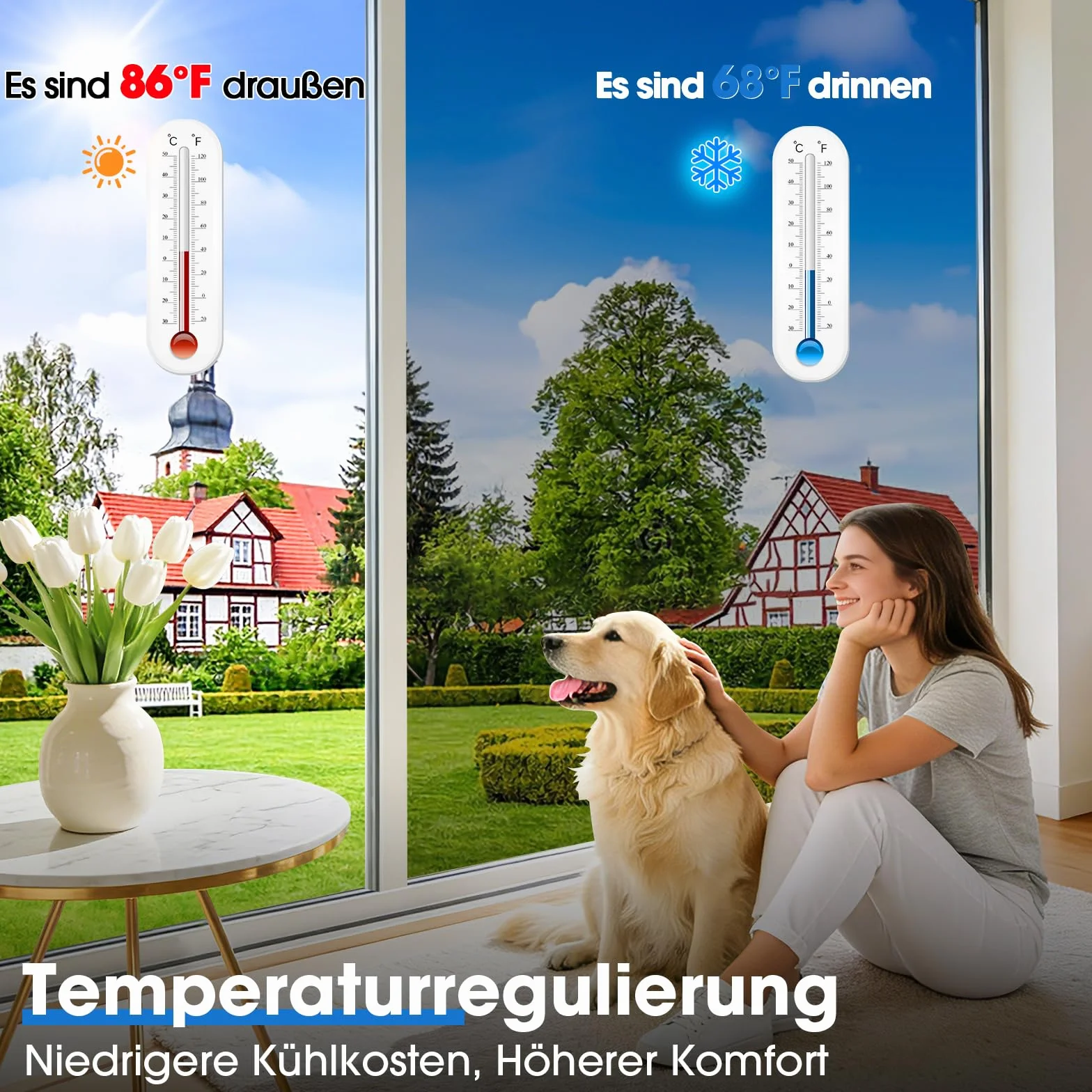 Lifetree Folia lustrzana, nieprzezroczysta, przeciwsłoneczna, z ochroną UV i ochroną przed wysoką temperaturą, ochrona przed spojrzeniami z zewnątrz, samoprzylepna, 44,5 x 200 cm, srebrno-srebrna