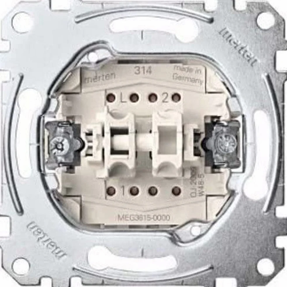 Merten MEG3615-0000 | wkład przełącznika szeregowego | 16 A - AC 250 V - zaciski wtykowe | Made in Germany