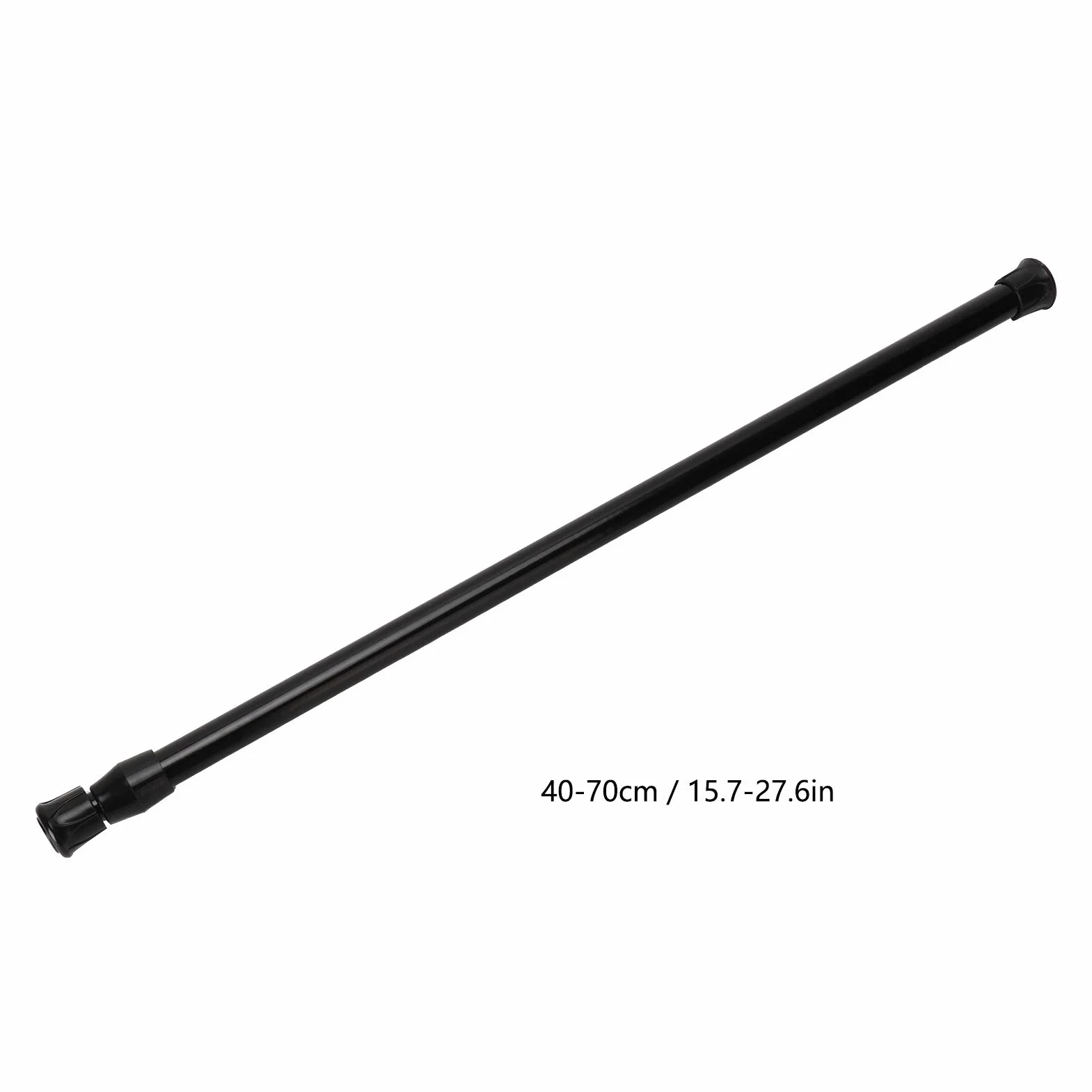 CUYT Drążek napinający, trwały, czarny, regulowany, teleskopowy drążek (40–70 średnica 1,3 cm, cienki pręt)
