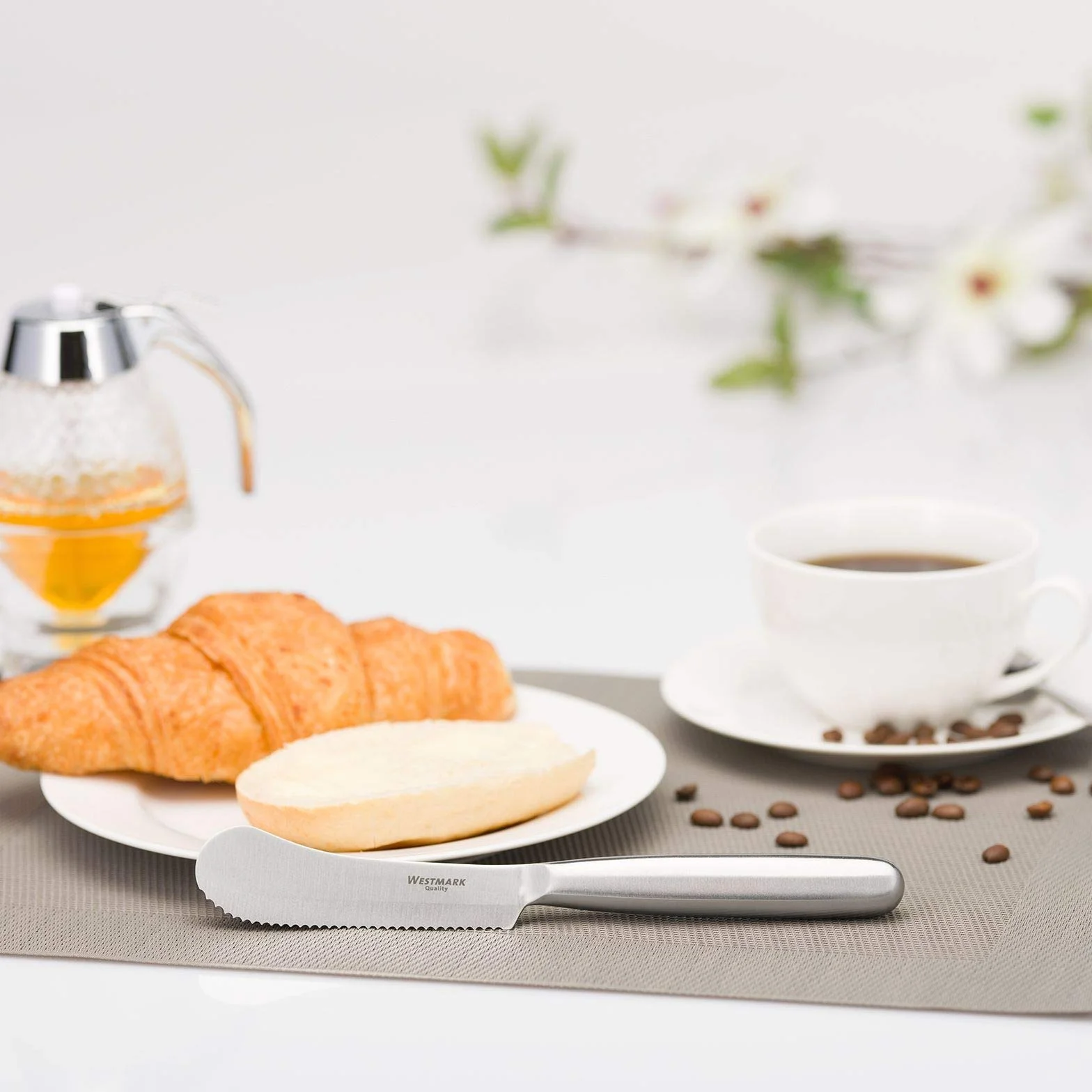 Westmark Nóż śniadaniowy do masła 22 cm Stal nierdzewna Ząbkowana krawędź