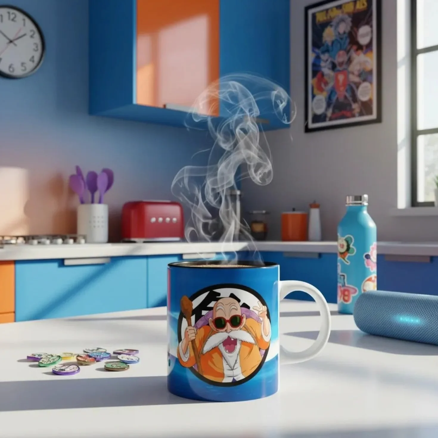 Dragon Ball Kame Sennin Kubek Ceramiczny Wielokolorowy
