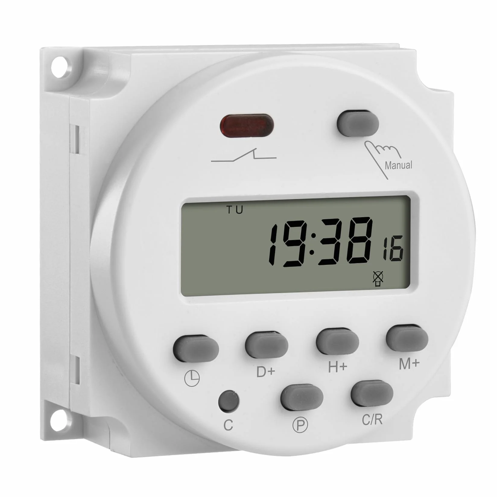 Heschen CN101A Cyfrowy Timer LCD Programowalny Przełącznik Przekaźnika AC 220V 16A SPST