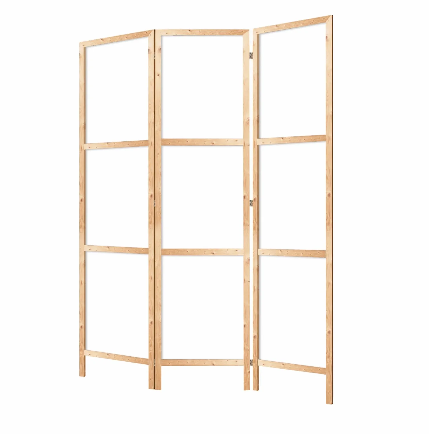 Paravent jednostronna ścianka działowa, 3 panele, japońska ścianka działowa do wnętrz, ekran składany, bez motywu, 135 x 172 cm