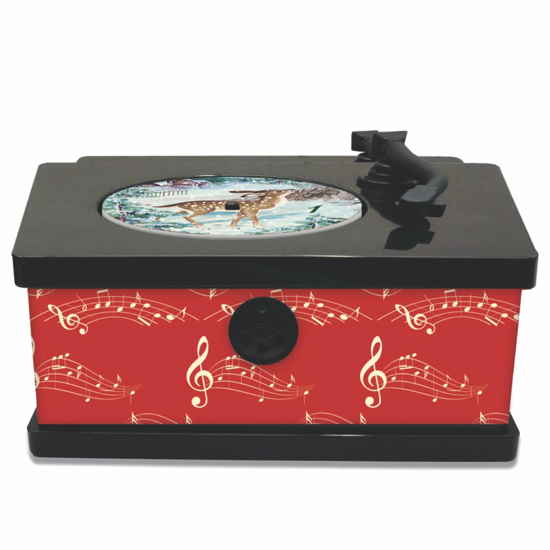 Sound-Adventskalender – Kleine Weihnachtsmusik: Vintage-Plattenspieler mit 24 Melodien
