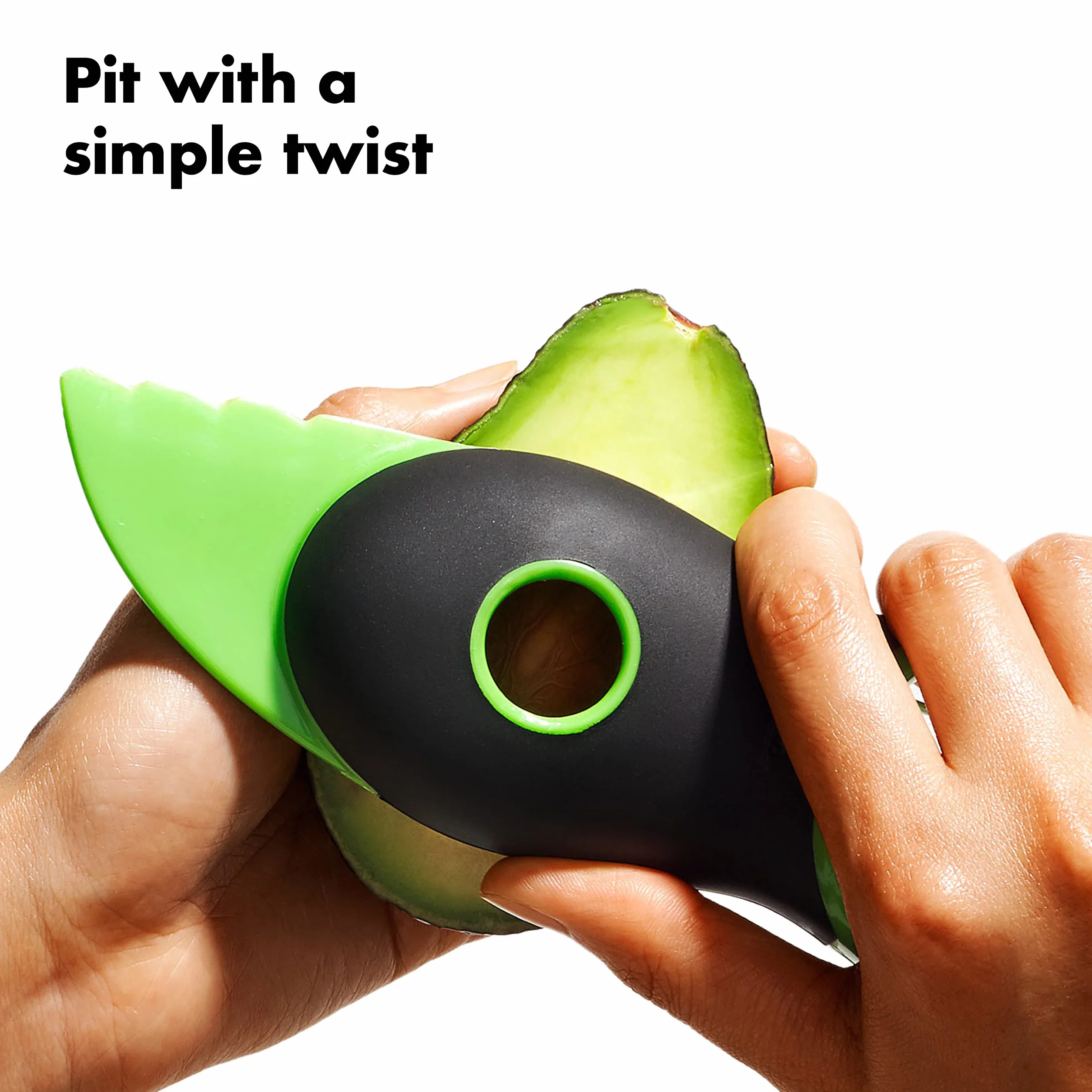 OXO Good Grips krajalnica do awokado 3 w 1 zielona M