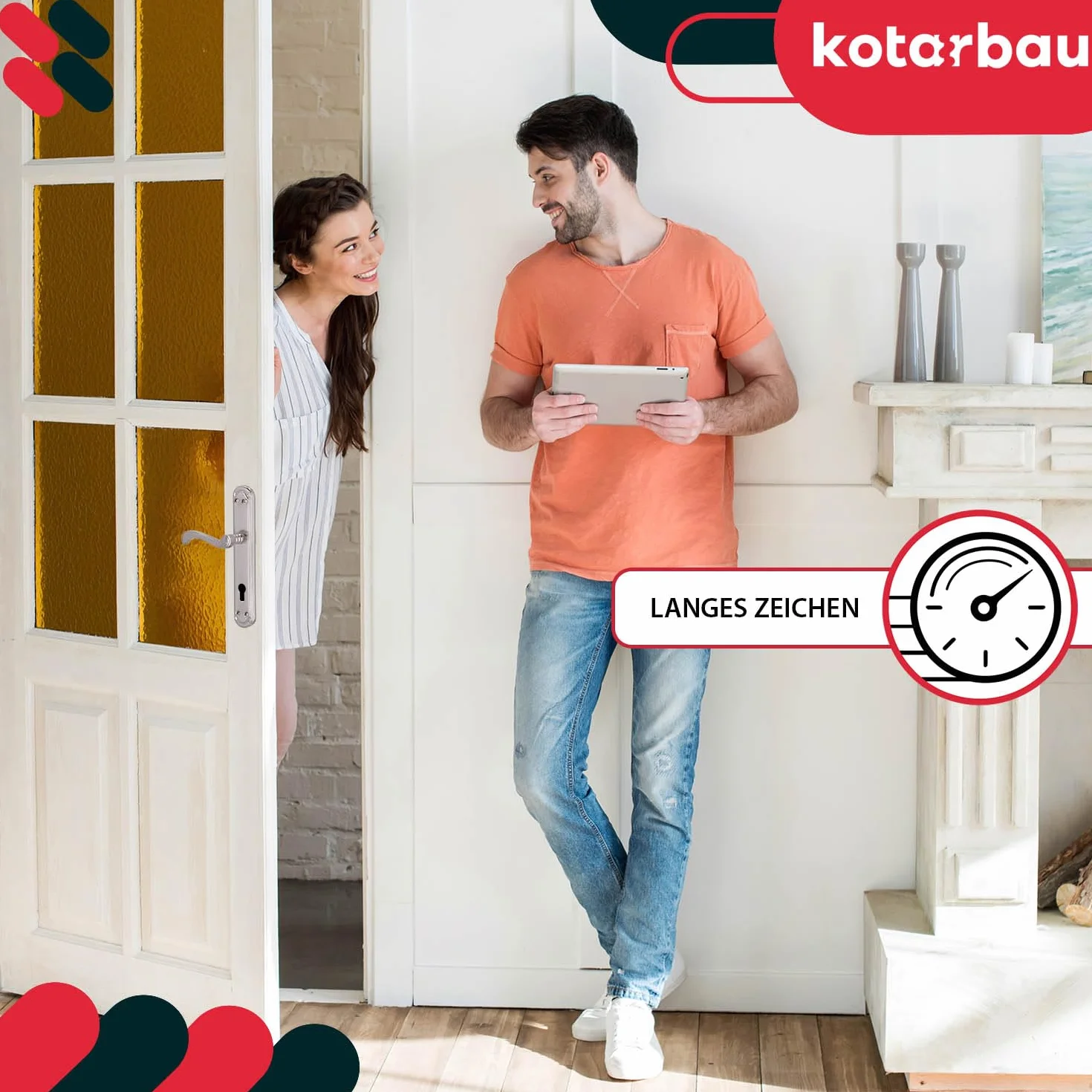 KOTARBAU® Klamka Drzwiowa Długi Szyld Na Wkładkę Bębenkową Wkład Zdobiona Retro Satyna 90 MM
