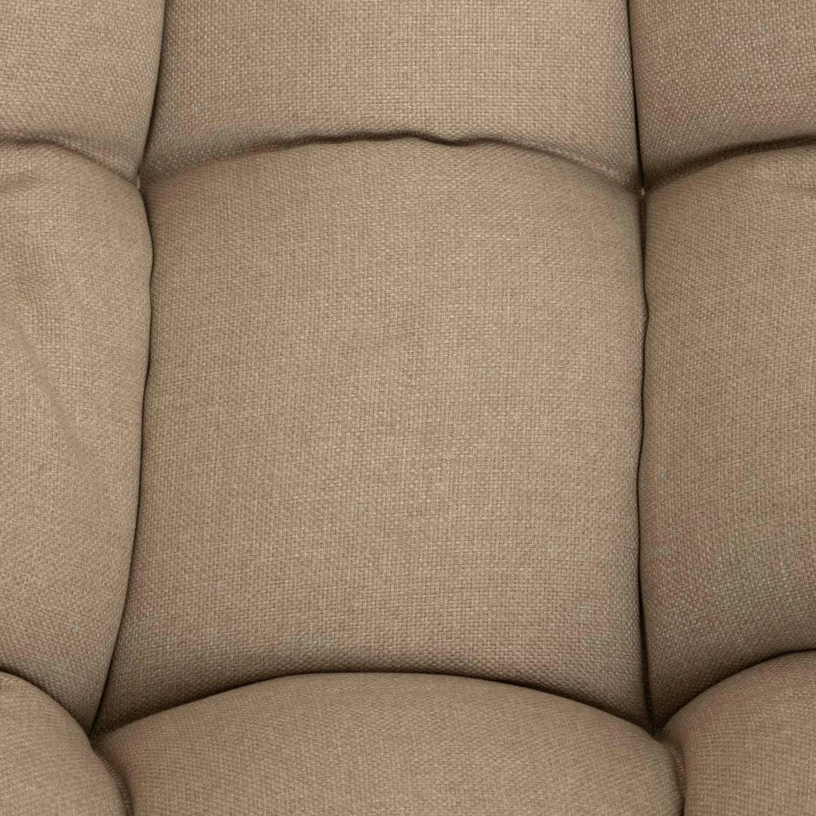 Hespéride - Fotel Paopao Bujany Beżowy i Biały - 96 x 84 X 109 cm - Stal antykorozyjna - Meble ogrodowe do tarasu, balkonu, patio