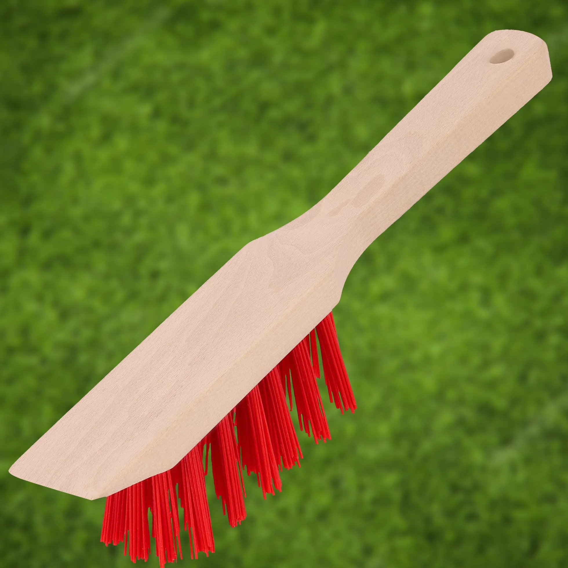 KOTARBAU® Szczotka do czyszczenia kosiarek Drewno i nylon 300 mm