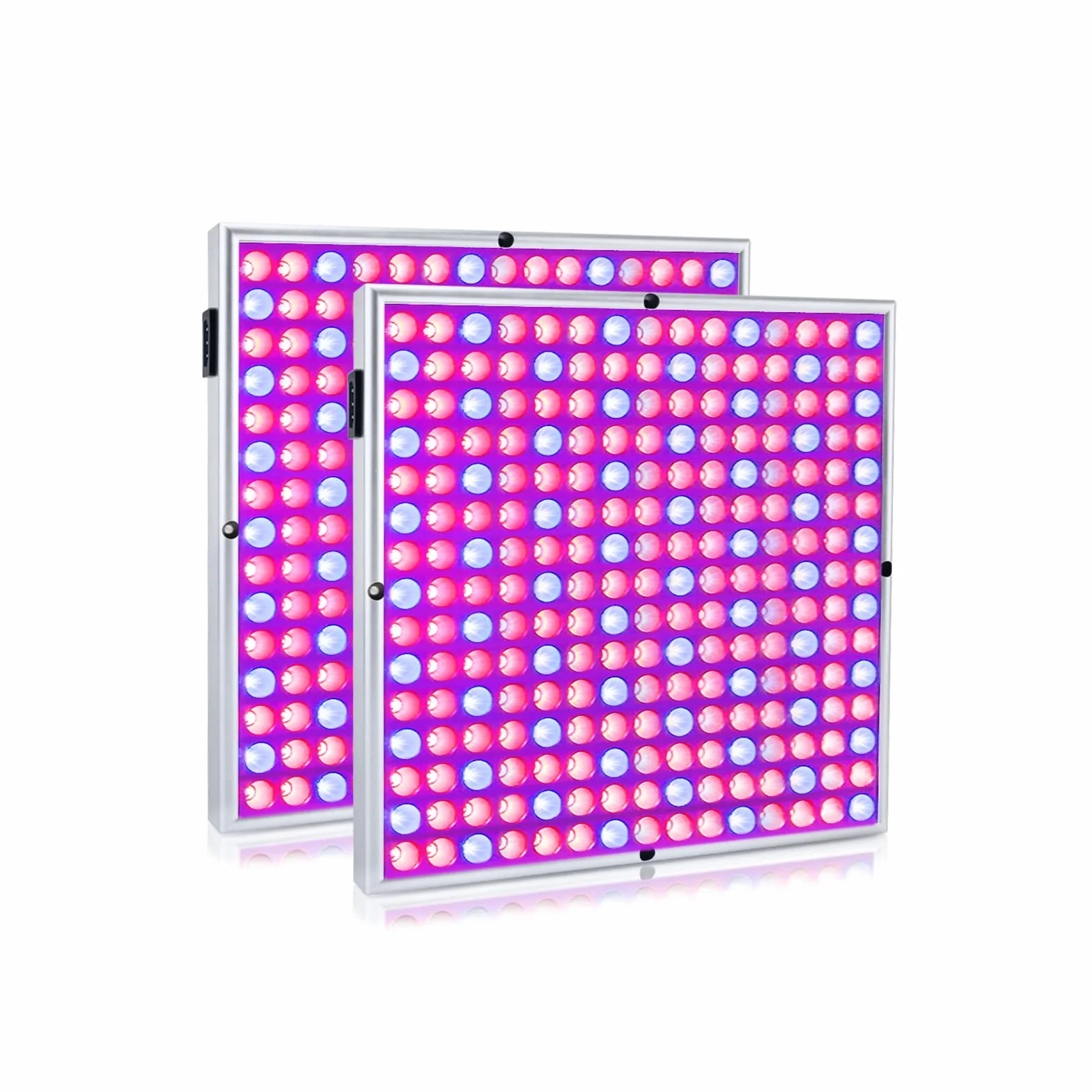 UISEBRT Lampa roślinna LED pełne spektrum 2x 45W - Lampa roślinna Lampa wzrostu Lampa do wzrostu 225 LED czerwone i niebieskie do roślin pokojowych, kwiatów i warzyw światło dzienne (2x 45W)