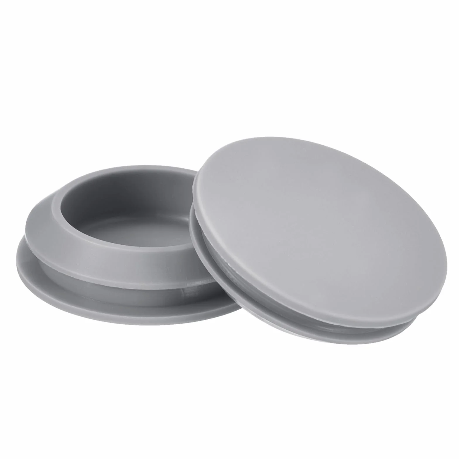 QUARKZMAN 8 sztuk silikonowych zatyczek, okrągłe, gumowe zatyczki do otworów 25-27 mm, wodoszczelne osłony otworów do metalowych rur, wkładki do zaślepek mebli, szare