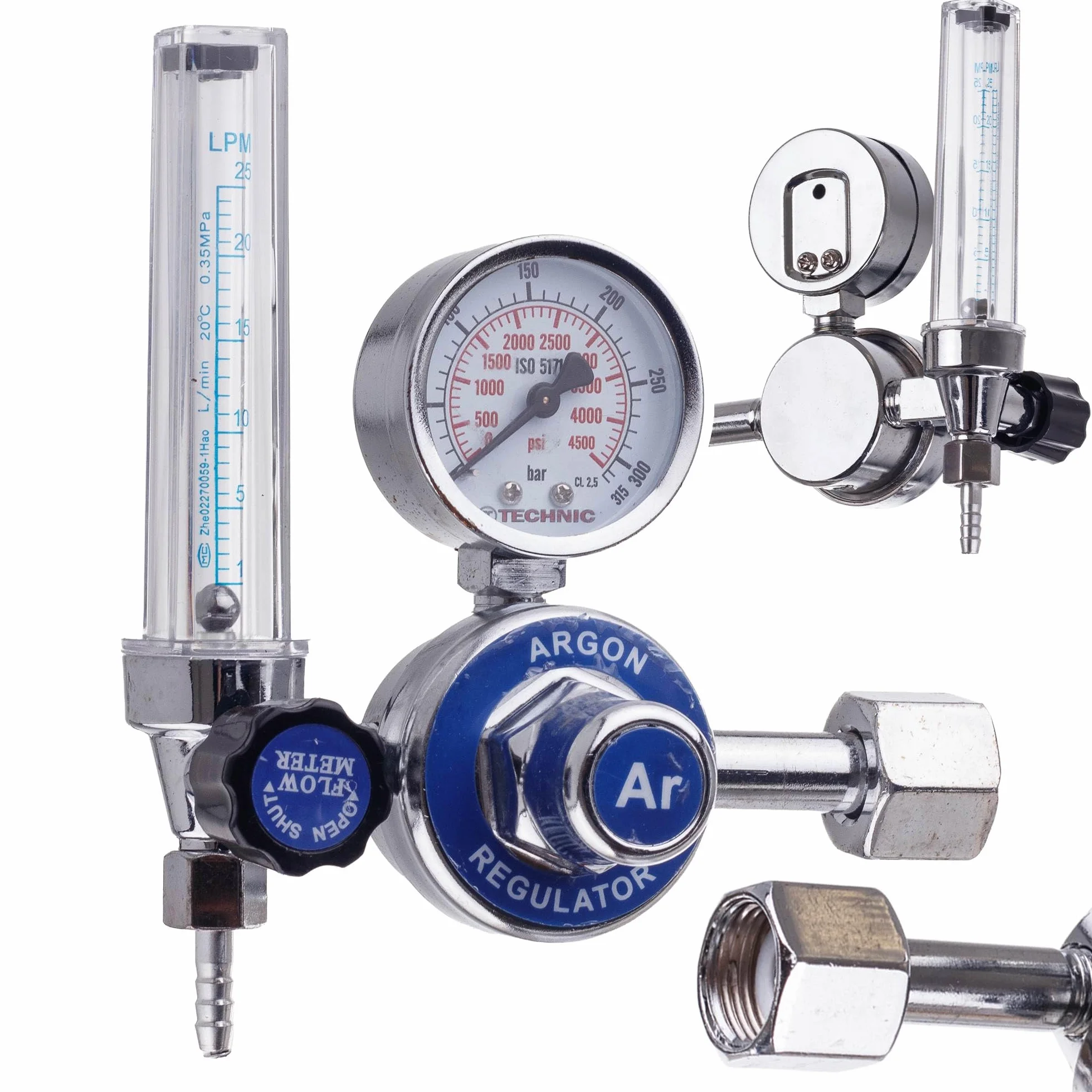 TC TECHNIC Professional Reduktor ciśnienia AI1053, do argonu, CO2, przepływomierz, MAG, spawanie TIG, WIG, wejście: 0-200 bar, wyjście: max. 3,5 bar