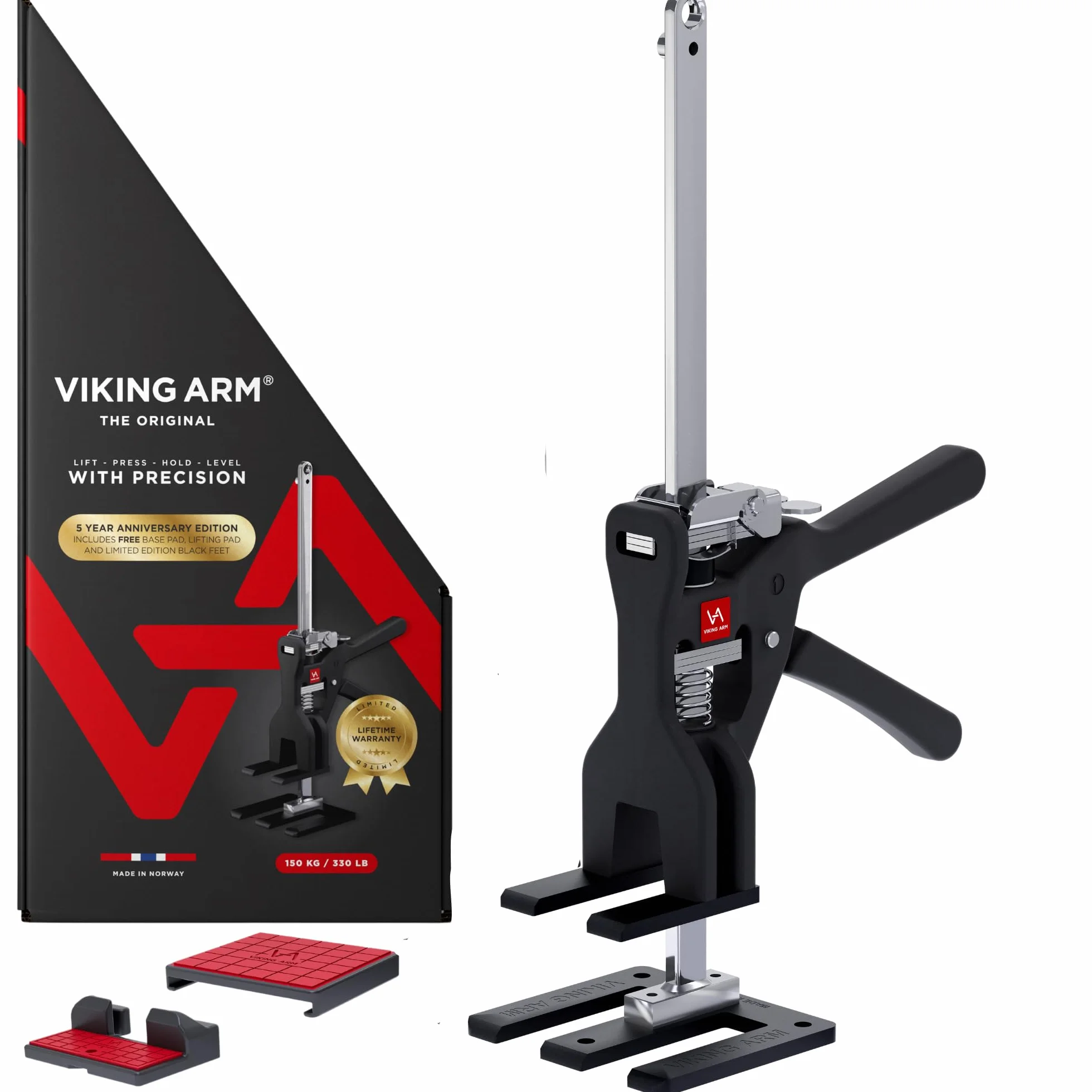 VIKING ARM - Edycja limitowana Narzędzie montażowe jednoręczne | do wykonywania ciężkich prac tylko przez jedną osobę | narzędzie montażowe podnośnik narzędzie