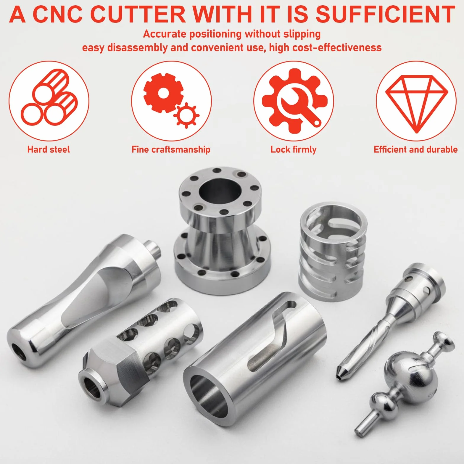 Leikurvo 6-częściowy klucz gwintowany, klucz hakowy, narzędzie CNC, mechaniczny klucz płaski, Map C, półksiężyc, z antypoślizgowym uchwytem