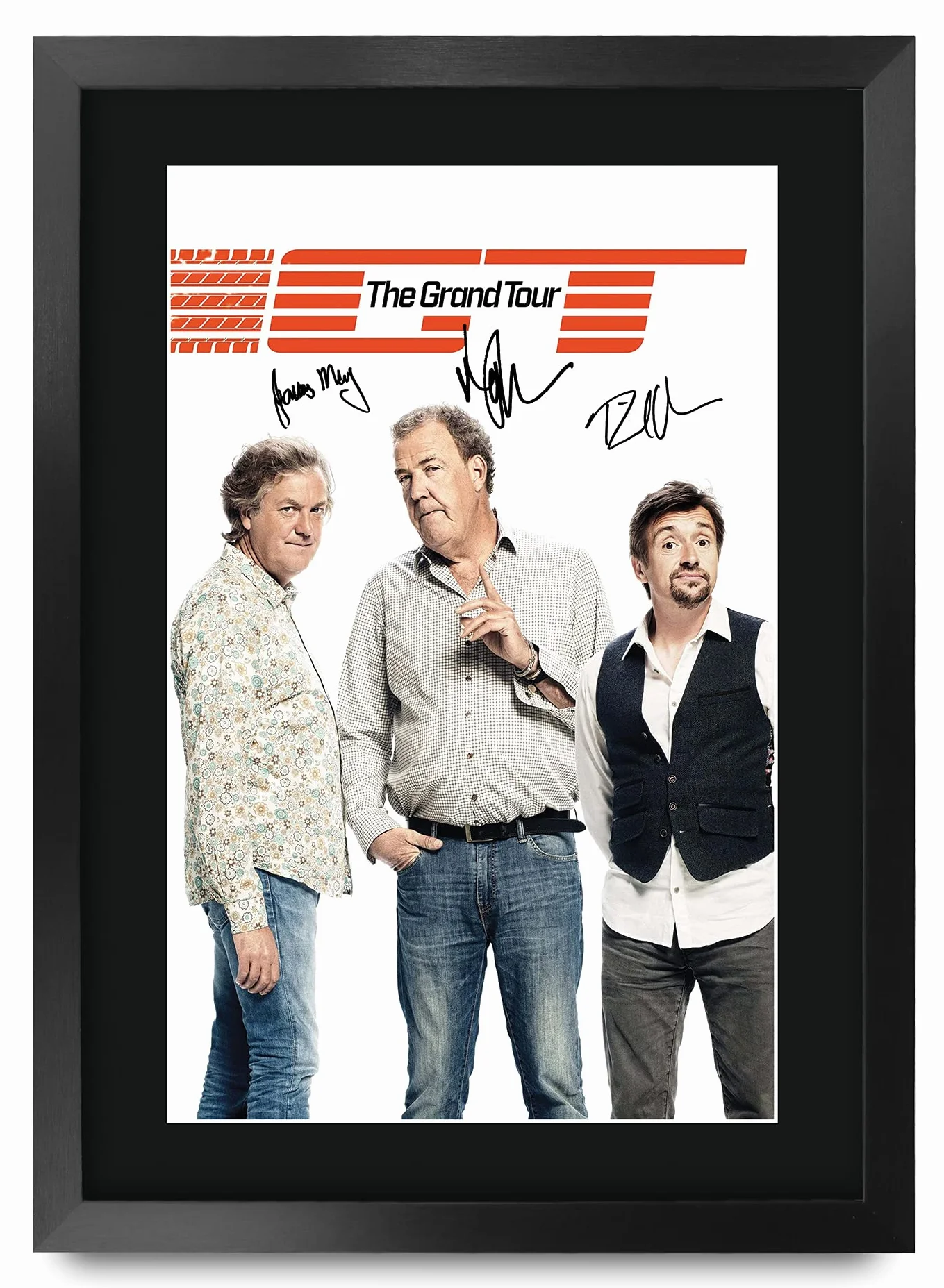 HWC Trading The Grand Tour Prezenty Drukowane Podpisane Zdjęcie Z Autografem Dla Fanów Pamiątek Telewizyjnych - A3 Oprawione