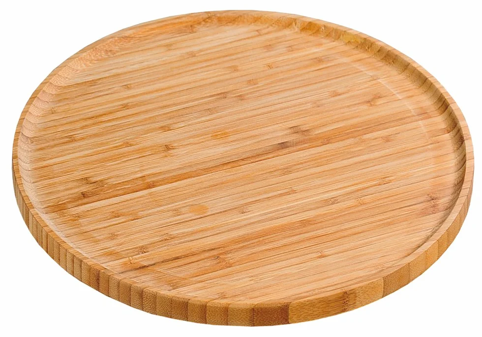 KESPER Talerz do pizzy 32 cm bambus FSC podstawa drewniana
