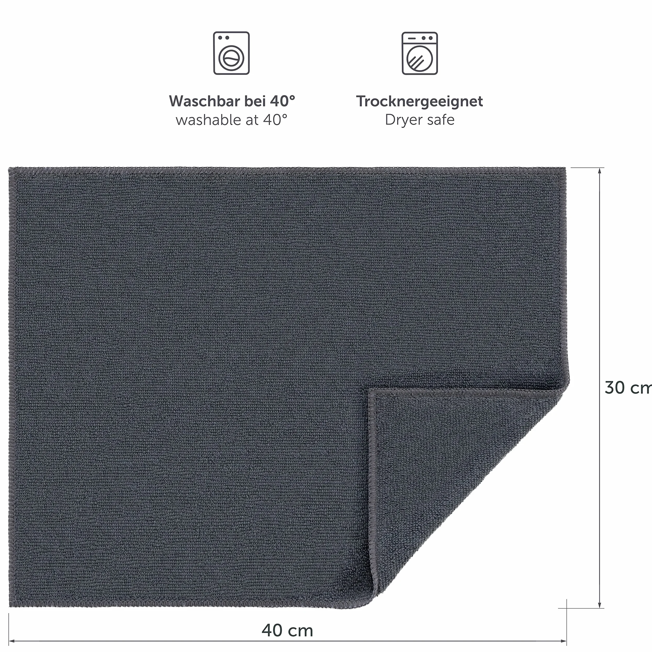 Blumtal 24-częściowy zestaw ściereczek z mikrofibry 30x40 cm – Ściereczki kuchenne mix kolorów – Pranie w 60°C – Ściereczki do okien – Premium uniwersalne ściereczki