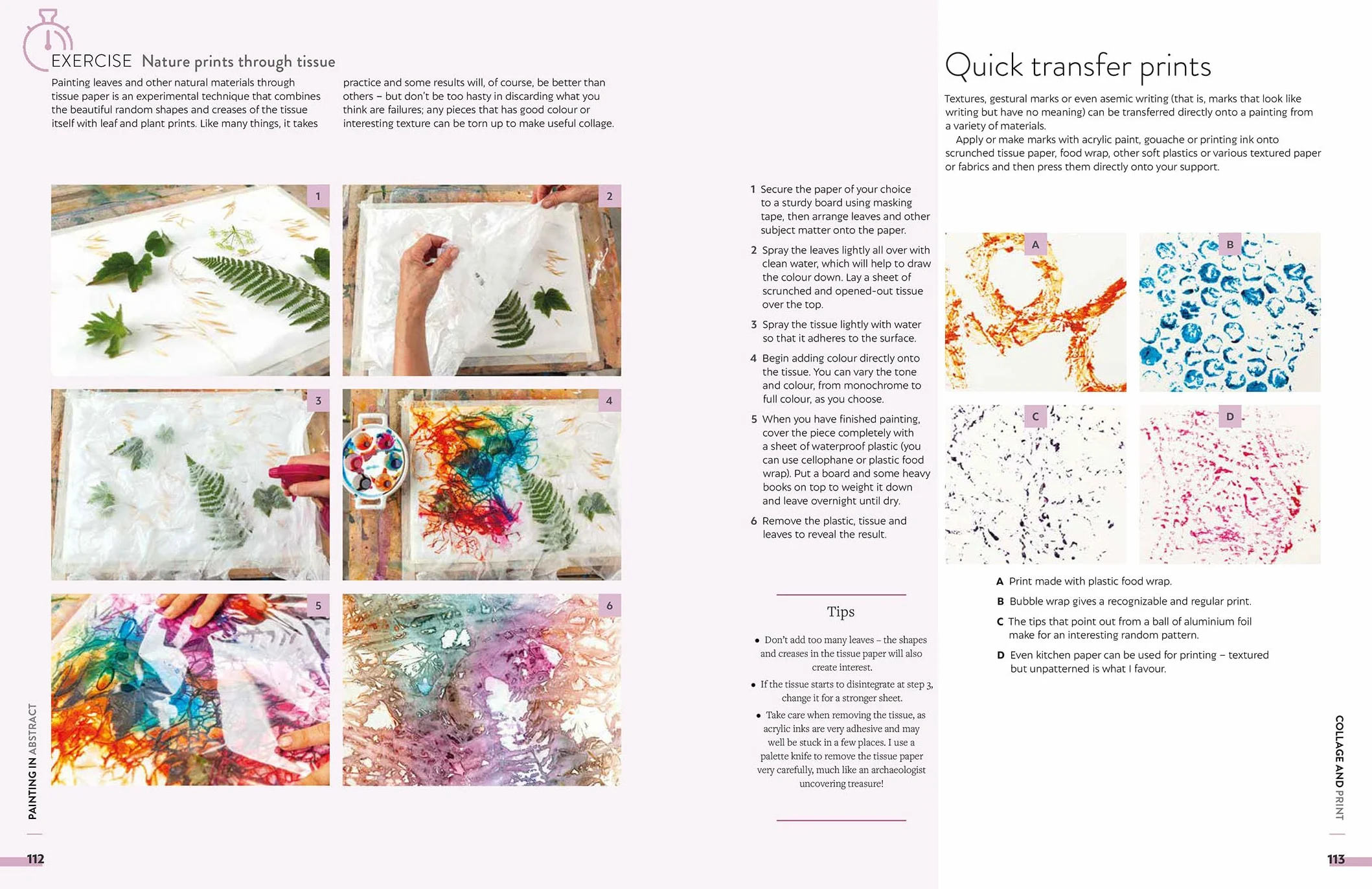 Painting in Abstract: Mixed Media Artwork Inspired by the Natural World