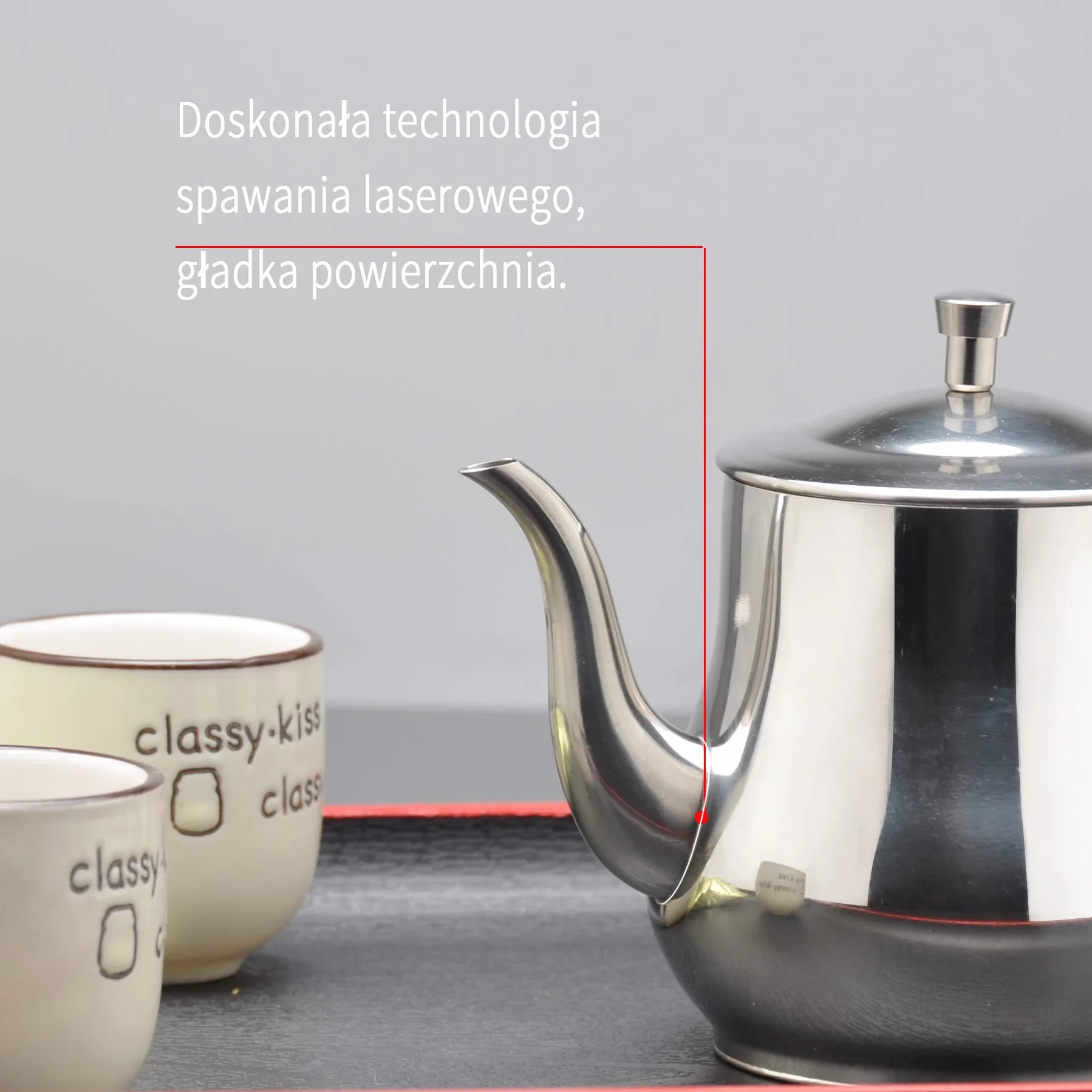 SANQIAHOME 360 ml dzbanek do herbaty ze stali nierdzewnej