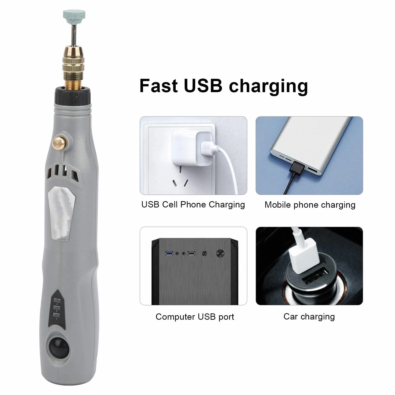 Eujgoov 12W 15000r/min szlifierka elektryczna DIY USB 3.7V Mini grawerowanie pióro do rzeźbienia w drewnie do rzeźbienia w drewnie polerowanie