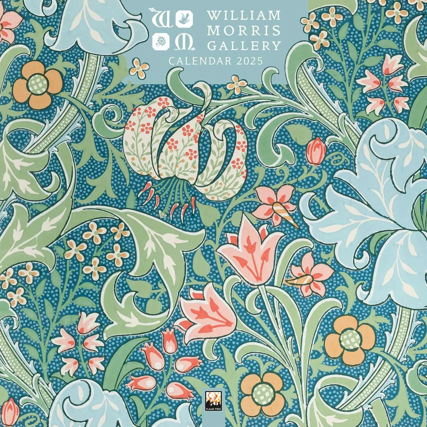 William Morris Gallery Wall Calendar 2025 (Art Calendar): Original Flame Tree Publishing-Kalender [Kalender]