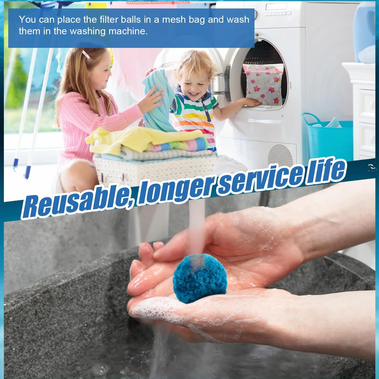 1400g Kulki do Filtra Basenowego, Niebieskie Kulki do Filtra Basenowego Kulki do Filtra Piaskowego do Basenu Systemy Filtrów Piaskowych (Równowazne 51,03kg Piasku do Filtra Basenowego)