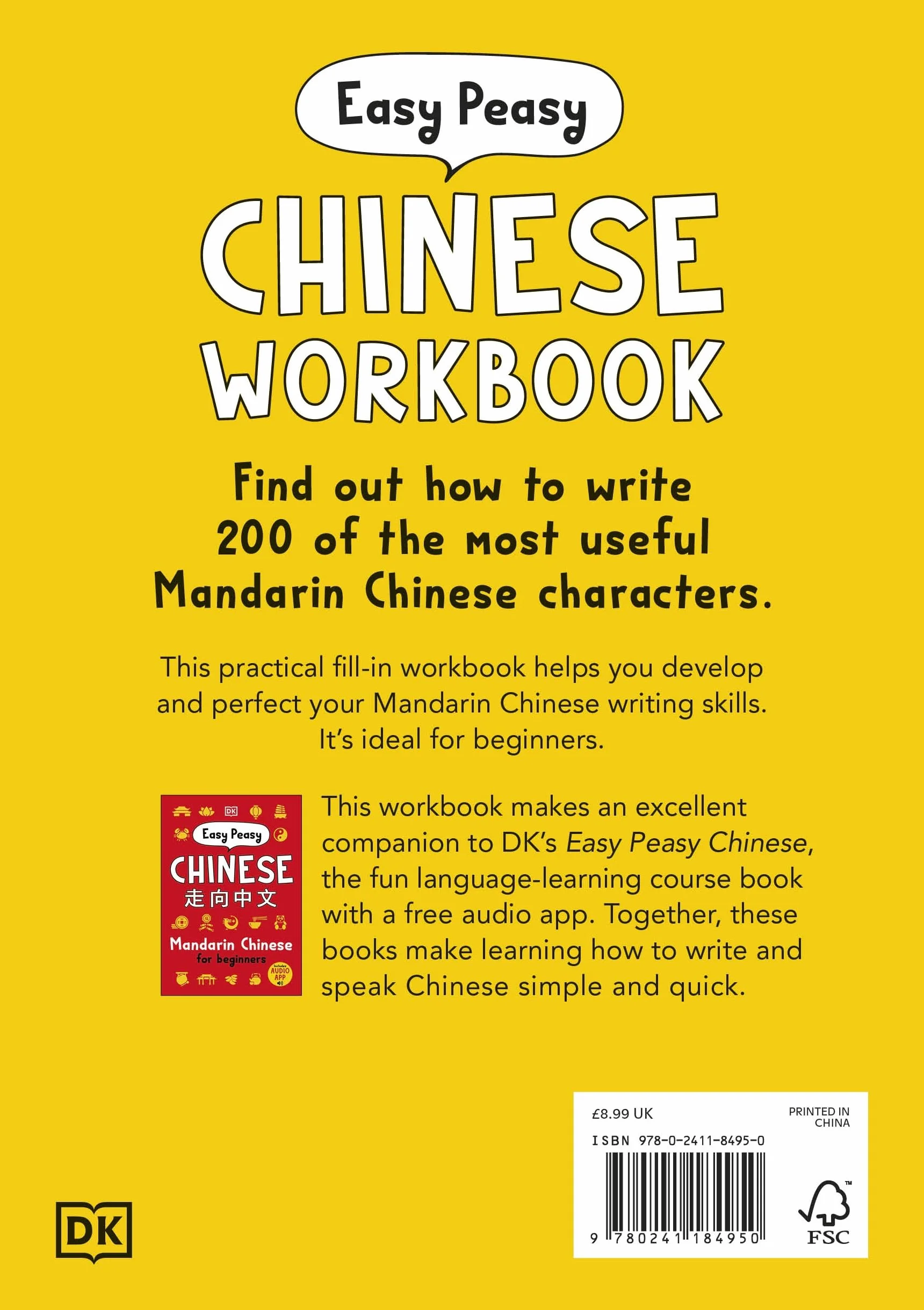 Easy Peasy Chinese Workbook: Mandarin Chinese Practice for Beginners