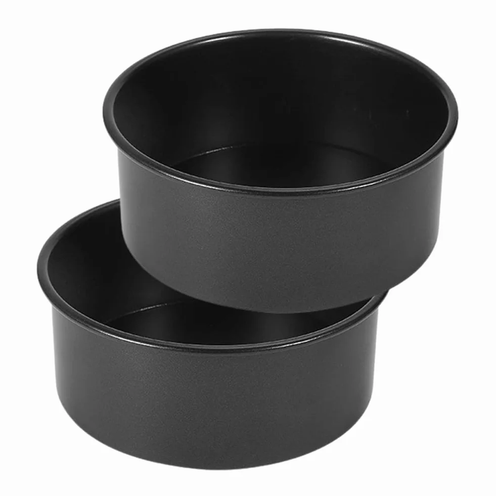 IVEOPPE Okrągła forma do pieczenia 15 cm ze stali nierdzewnej Zestaw 2 sztuk
