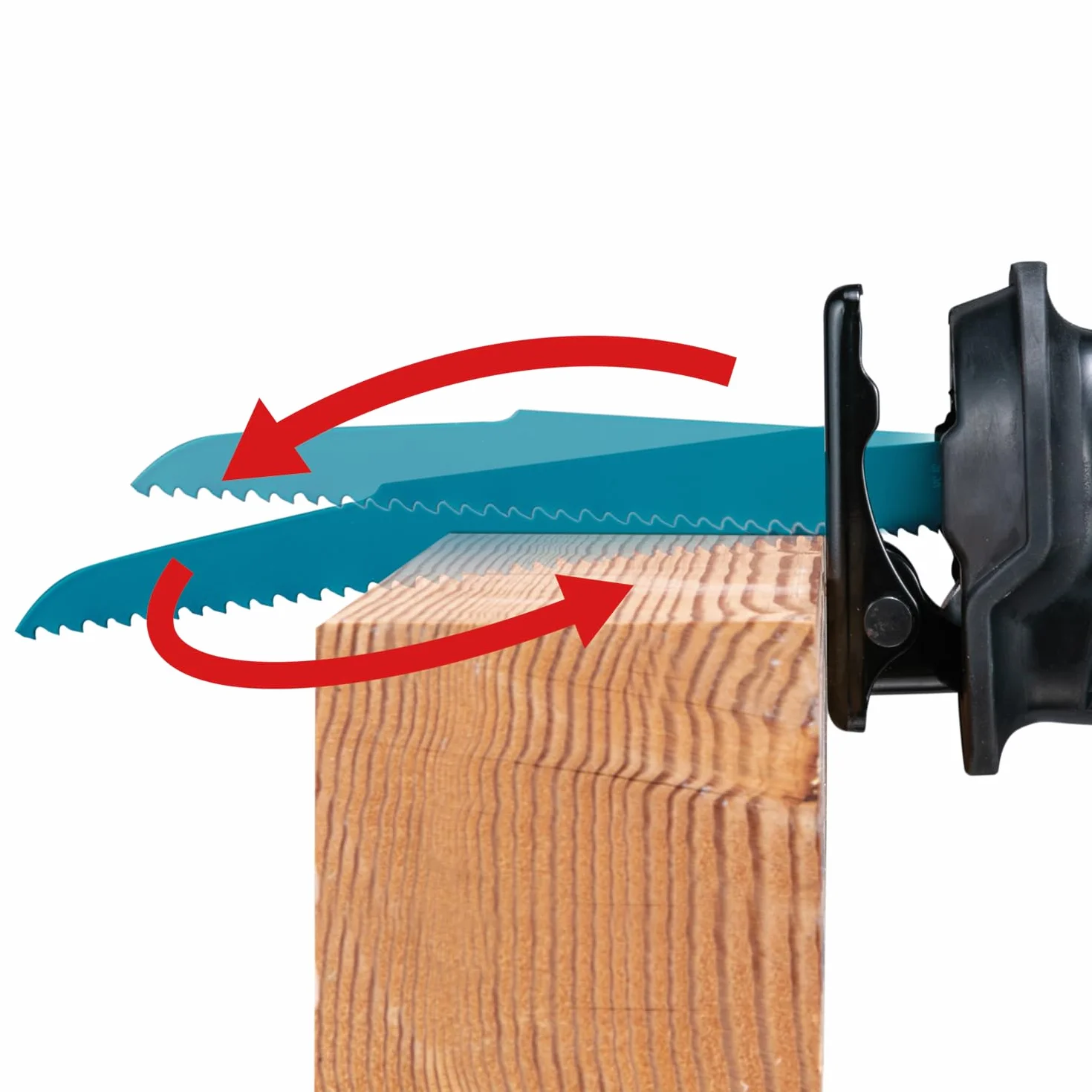 Makita JR002GZ 40V Max Li-ion XGT bezszczotkowa piła szablasta - baterie i ładowarki nie są dołączone, przezroczysta