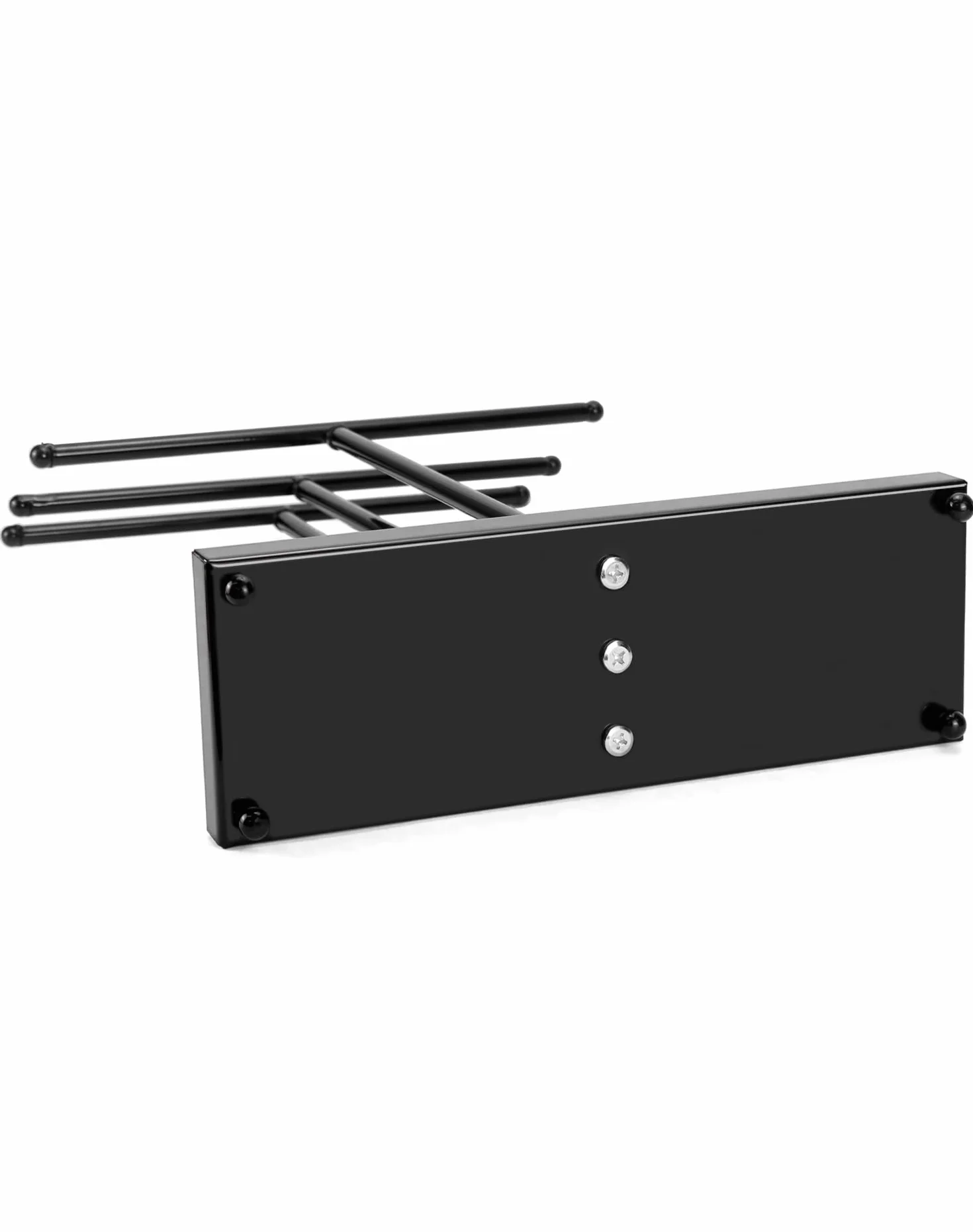 QWORK® Stojak na biżuterię 3-Tier, metalowy organizer na biżuterię na zegarki, naszyjniki, bransoletki, pierścionki, kolczyki, okulary przeciwsłoneczne i akcesoria