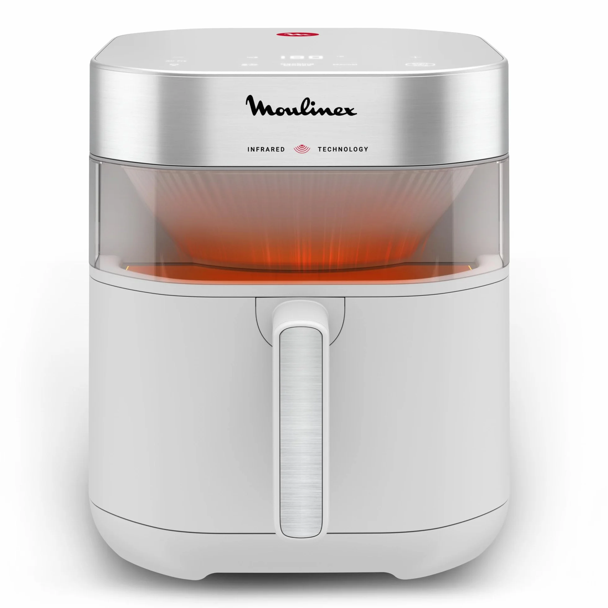 Moulinex Easy Fry Infrared frytkownica na powietrze 7 l technologia podczerwieni panel cyfrowy nieprzywierający kosz zmywarka okno obserwacyjne 8 trybów