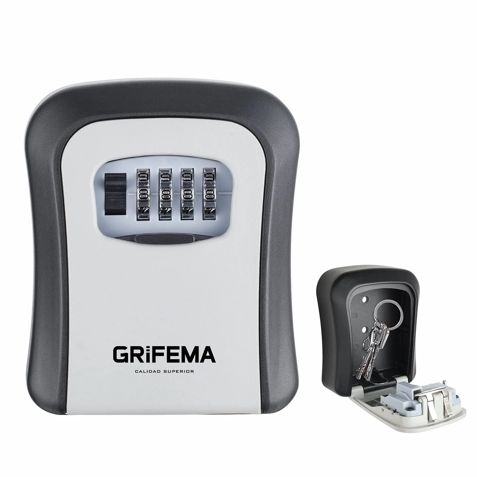 GRIFEMA GA1003-1 Szafka na Klucze, Skrzynka Zamkowa, Szafki na Klucze, Do Montażu na Ścianie, Szara
