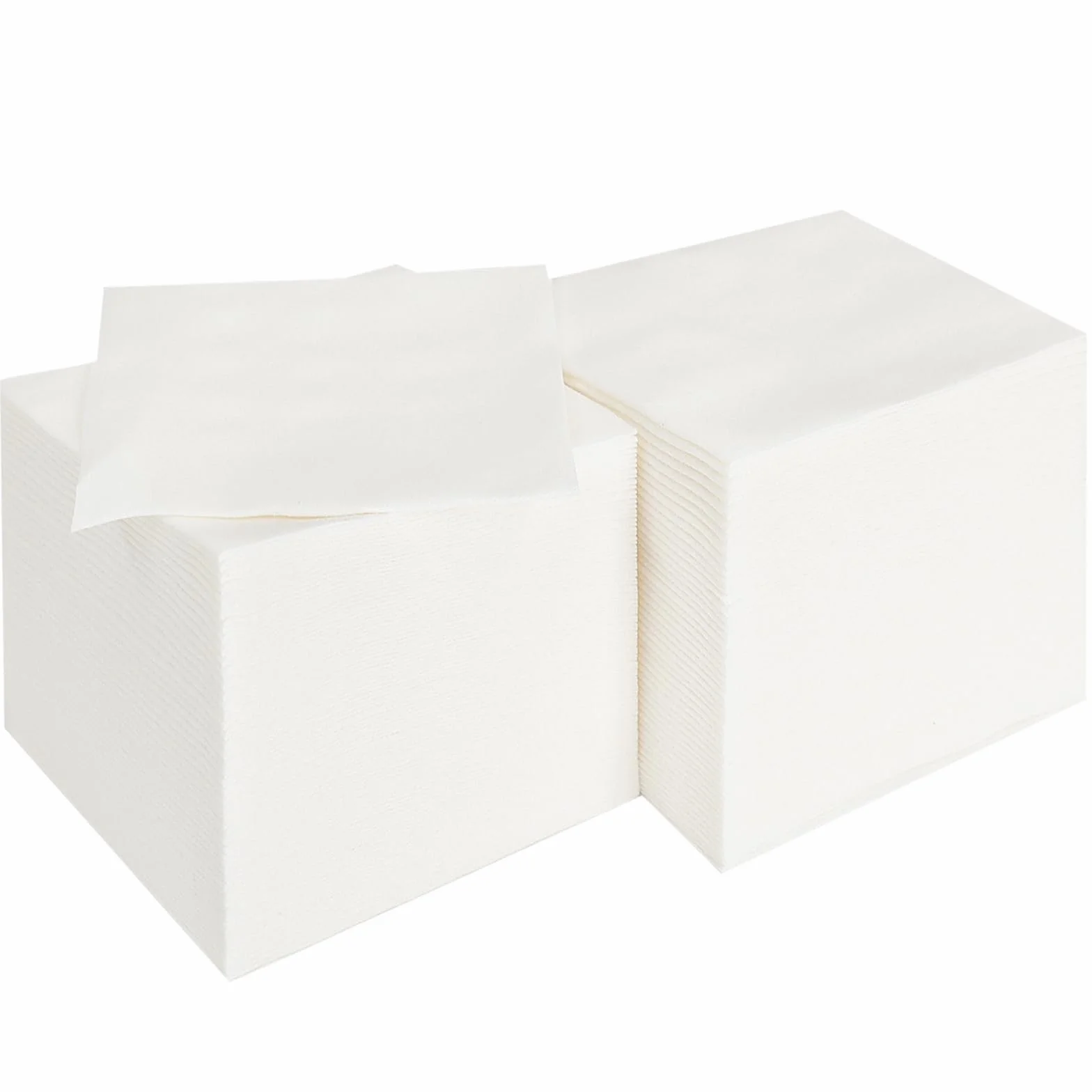 JEBBLAS Serwetki koktajlowe jednorazowe czarne lniane kwadratowe 20 x 20 cm 100 sztuk