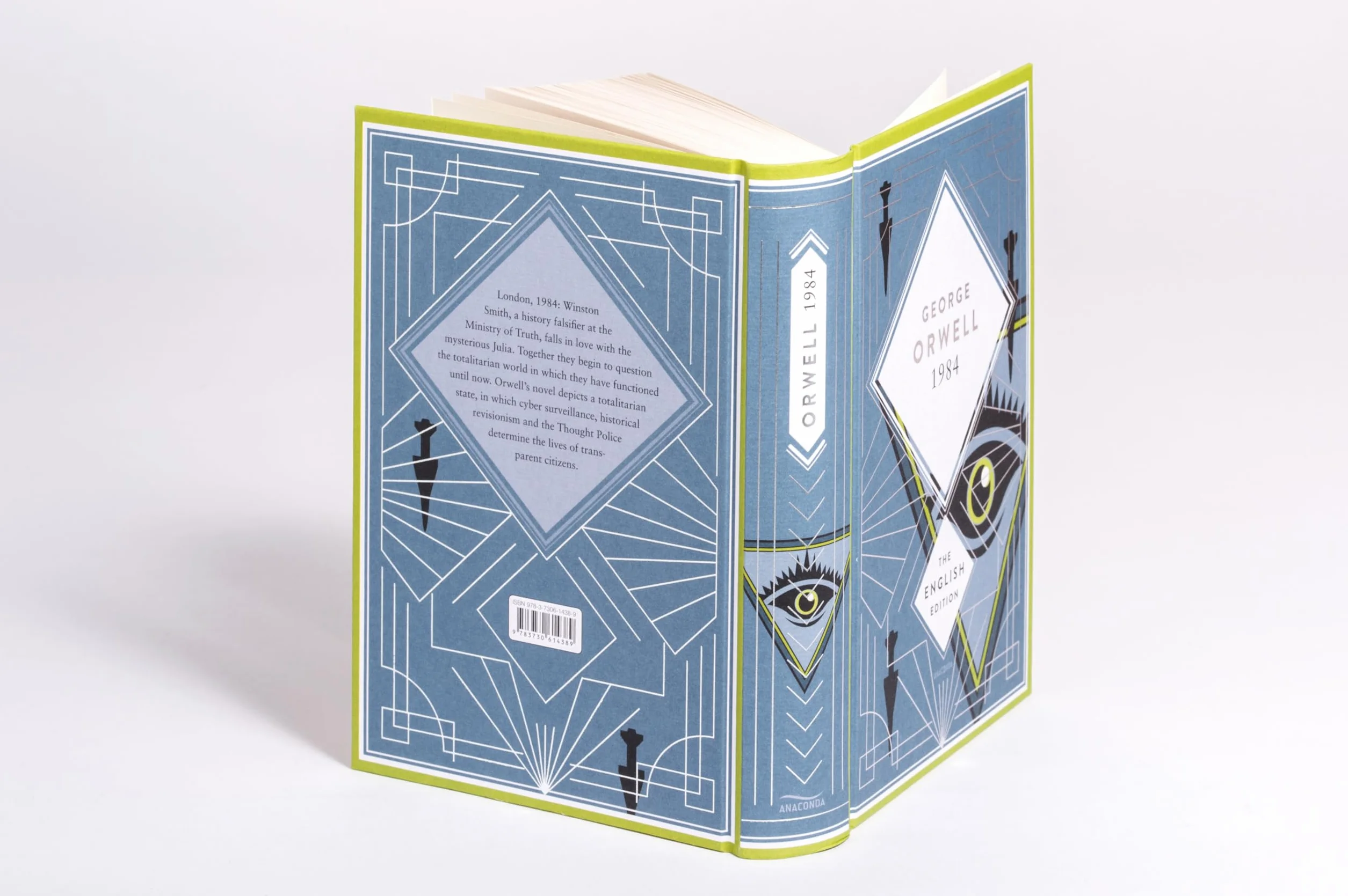 Orwell - 1984 / Nineteen Eighty-Four. English Edition: A special edition hardcover embossed with silver foil: 3