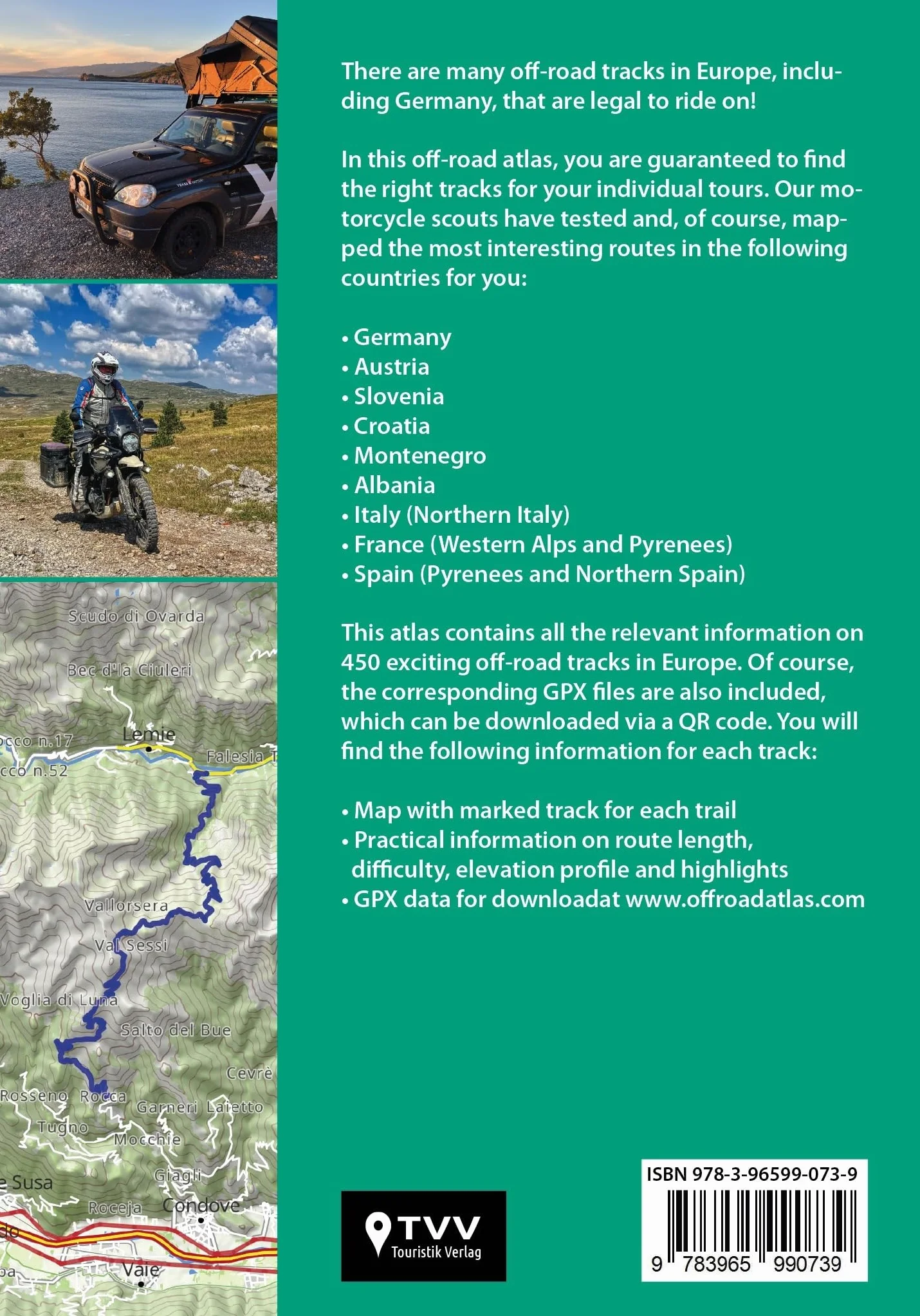 OFF-ROAD ATLAS (english edition): 450 off-road tracksin 9 countries
