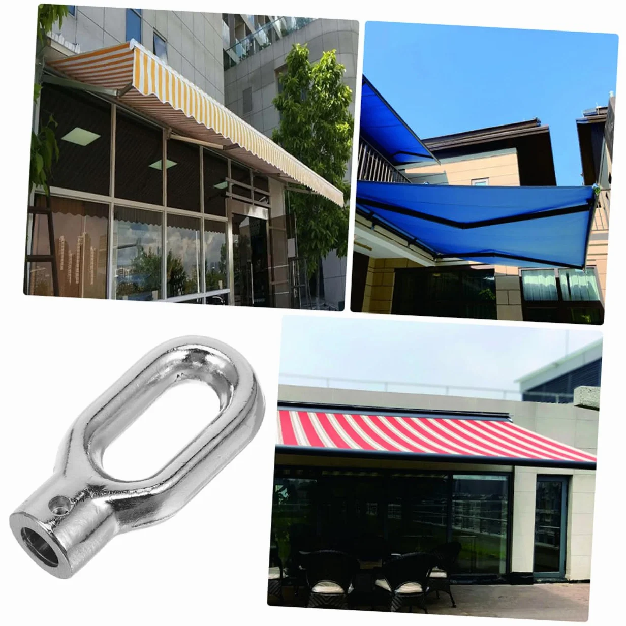 INOOMP Akcesoriów Do Markiz Hak Ringowy z Aluminium Element Do Campingowych Markiz Uniwersalne Zastosowanie Dla Różnych Systemów Markizowych