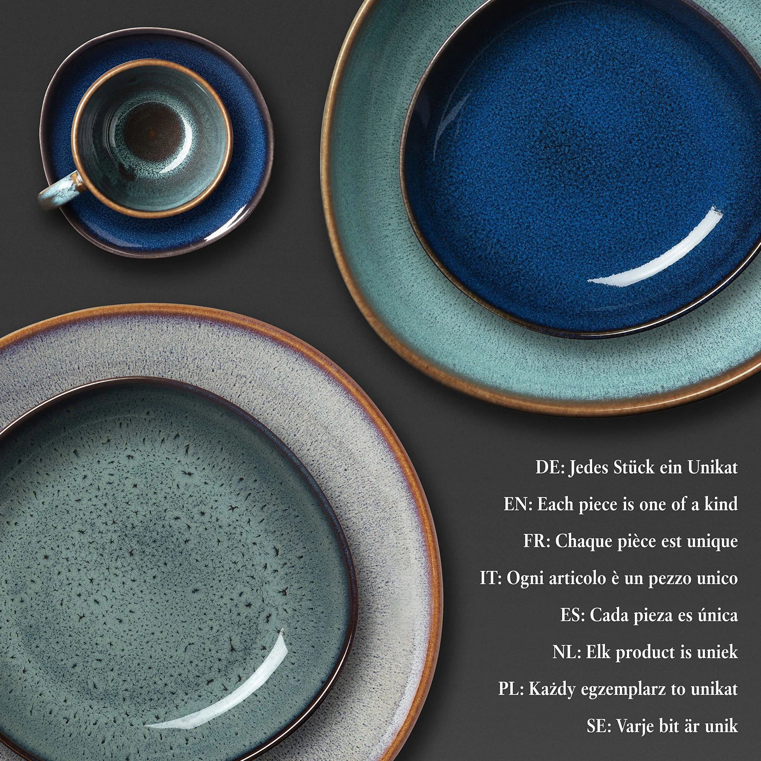 Villeroy & Boch Lave Kubek Miska mała 22x21x4,2cm szary