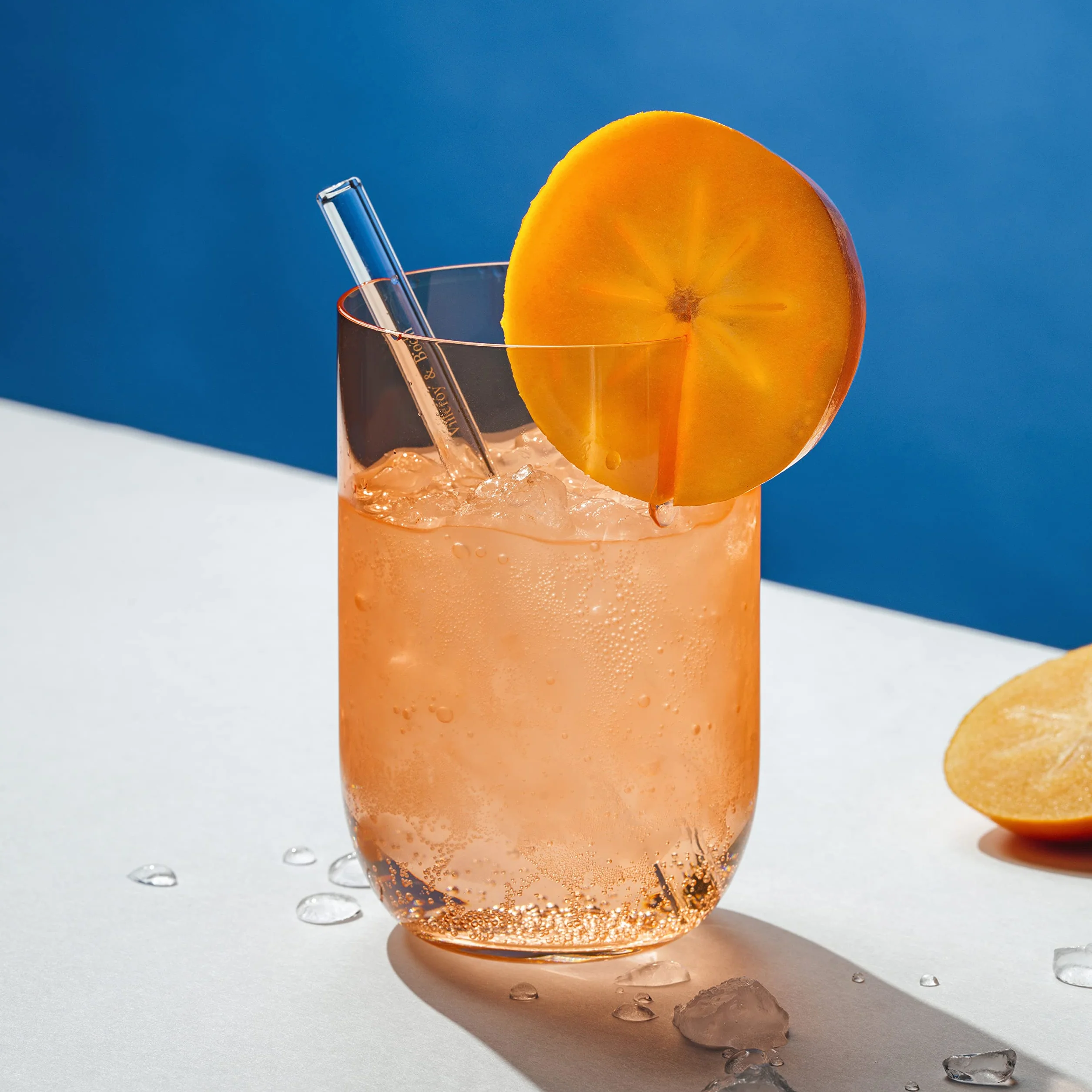 Villeroy & Boch – Like Apricot szklanka do long drinków zestaw 2-cz., szkło w kolorze pomarańczowym, pojemność 385 ml