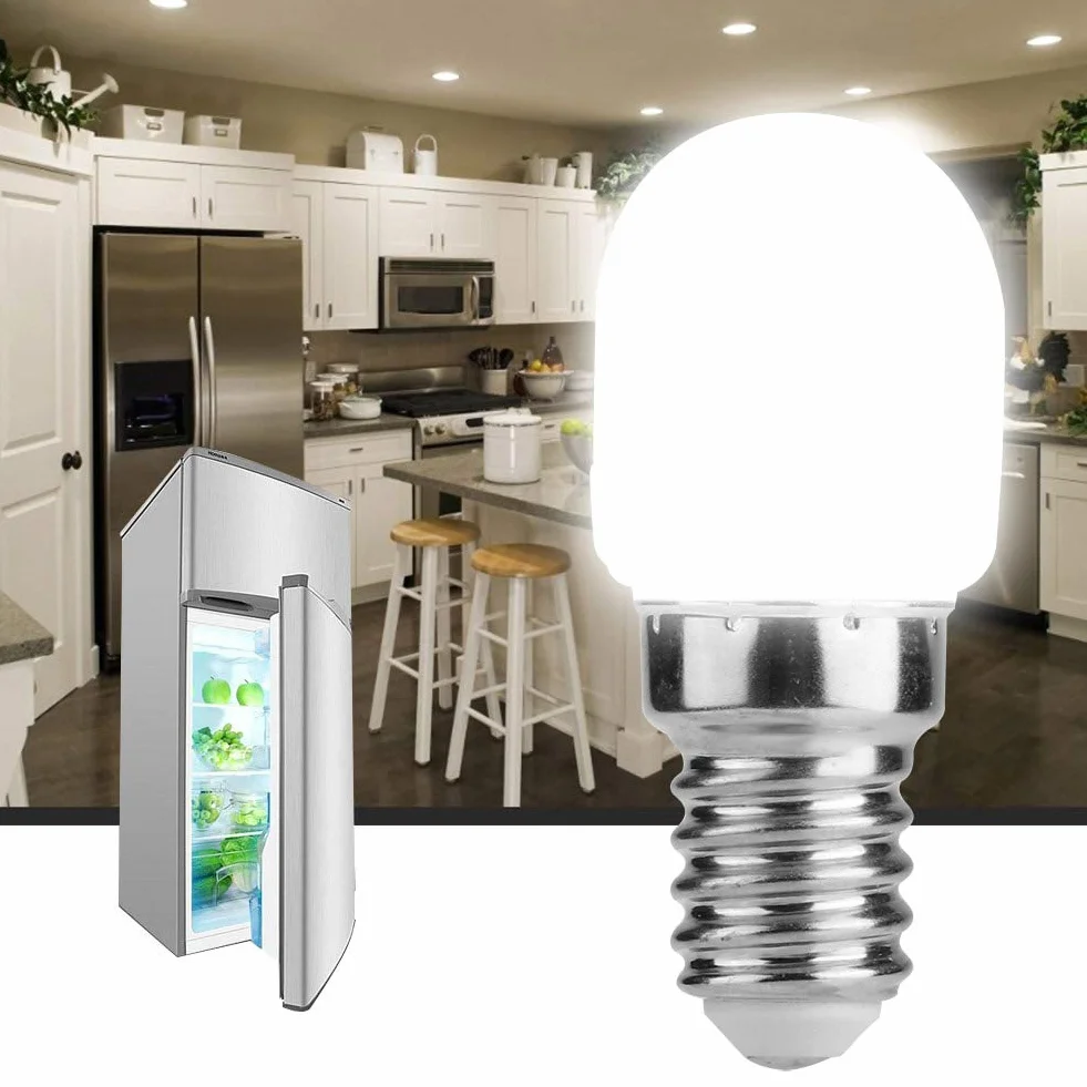 Żarówka LED E14 T22 2W 220V ABS Mini Lodówka Kuchenka Mikrofalowa Maszyna do Szycia Biała