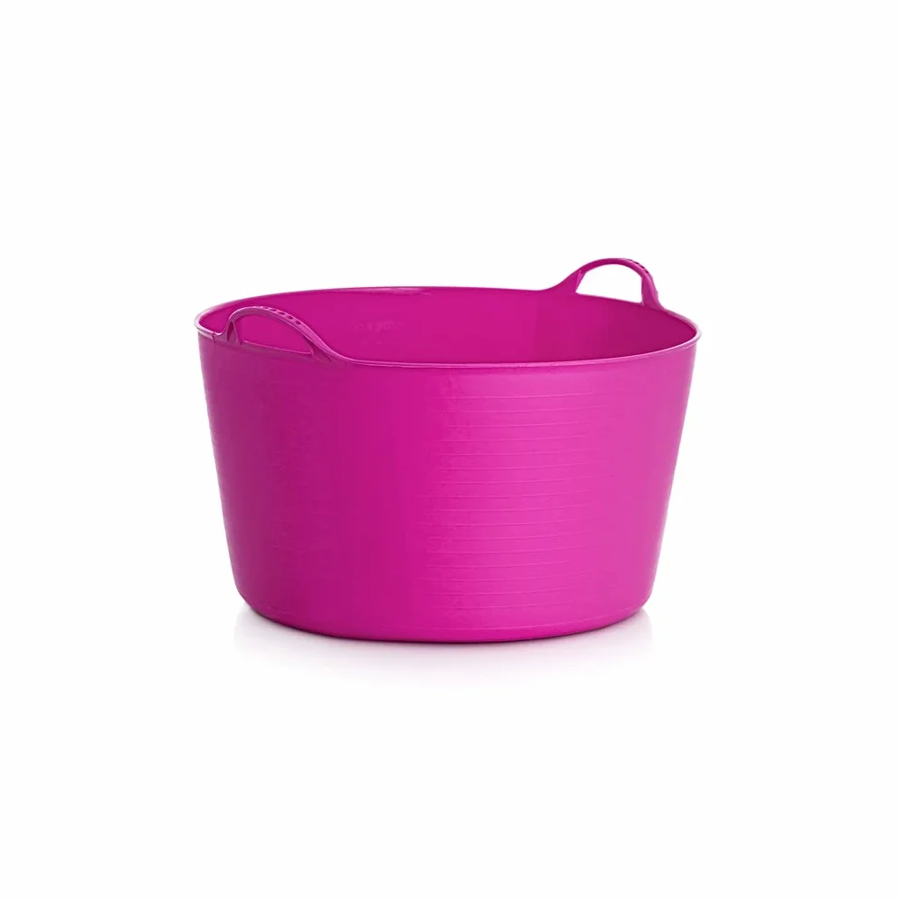 Flexi Container pojemnik do domu, ogrodu, budynku, super mocny, wielofunkcyjny, uchwyty, trwałość: 120 kg (fuksja, 55 l)
